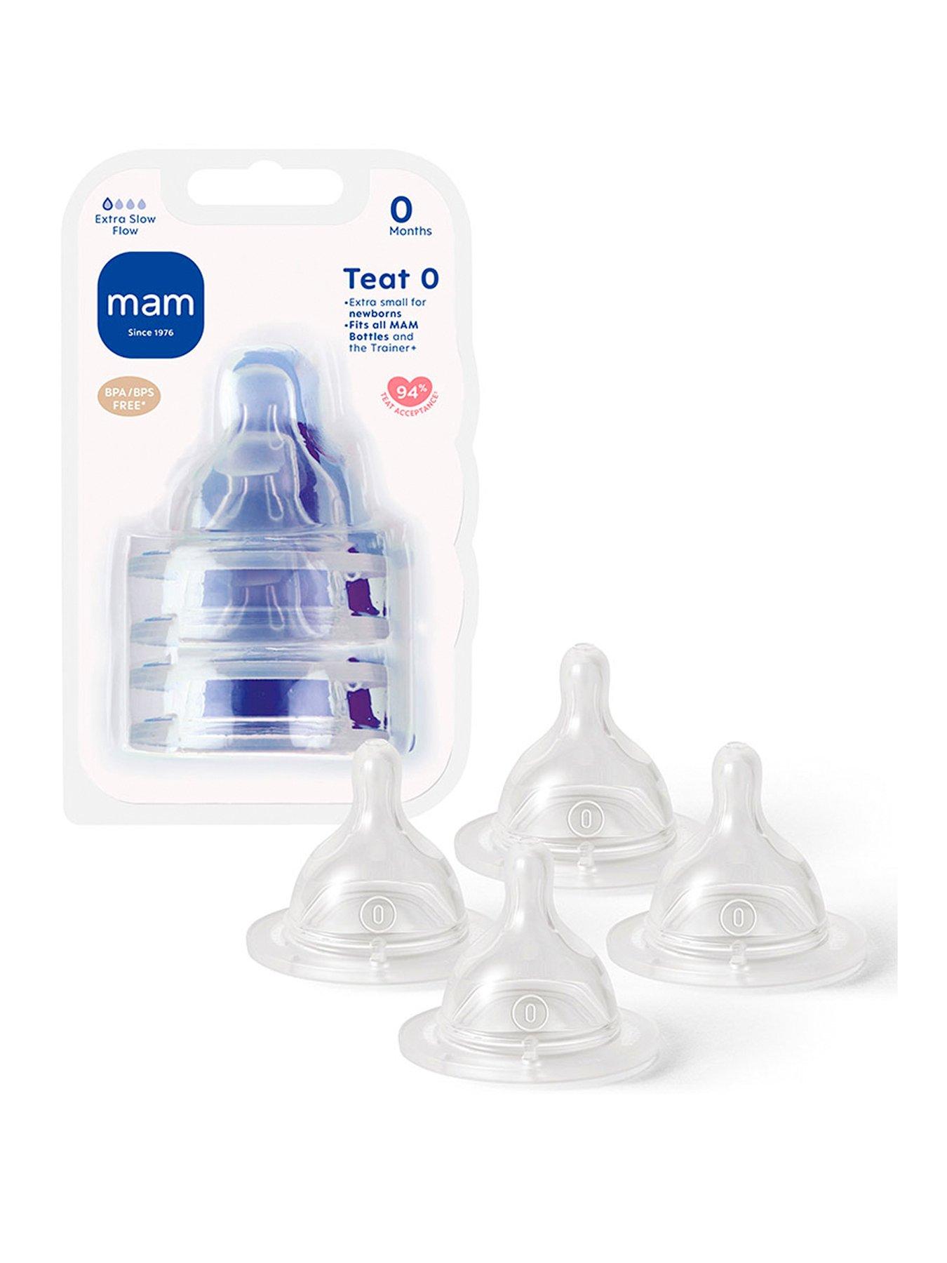 Image 1 of 6 of MAM Newborn Flow Bottle Teat (Teat 0 ) -4pk