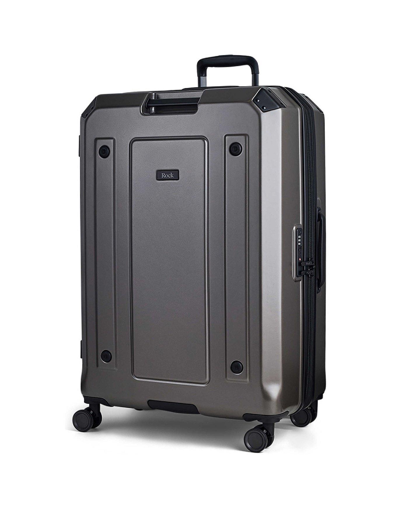 Rock Luggage Alpine Large Suitcase - Charcoal