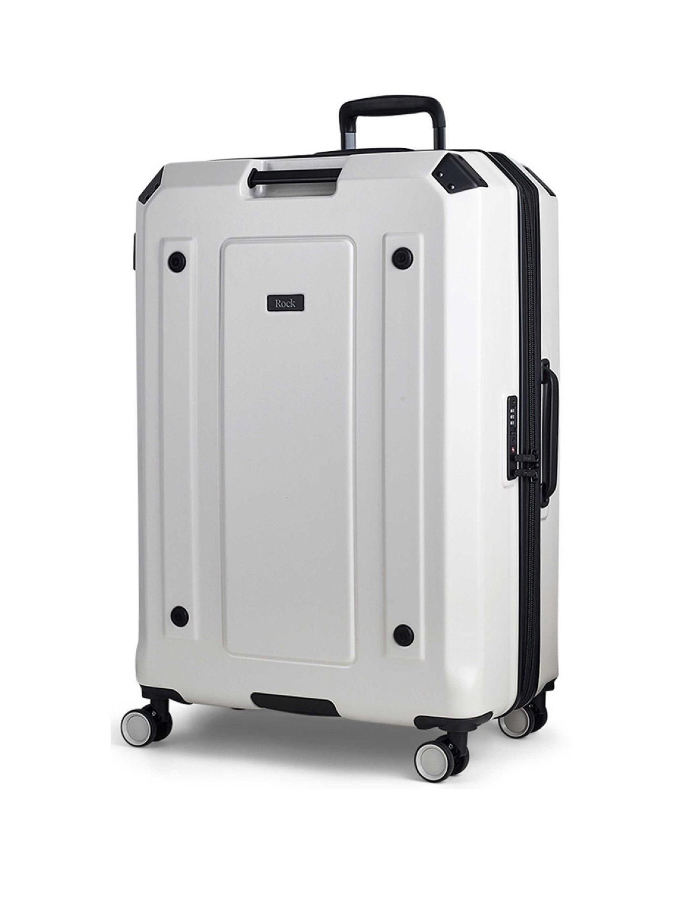 Image 1 of 7 of Rock Luggage Alpine&nbsp;Large Suitcase - White