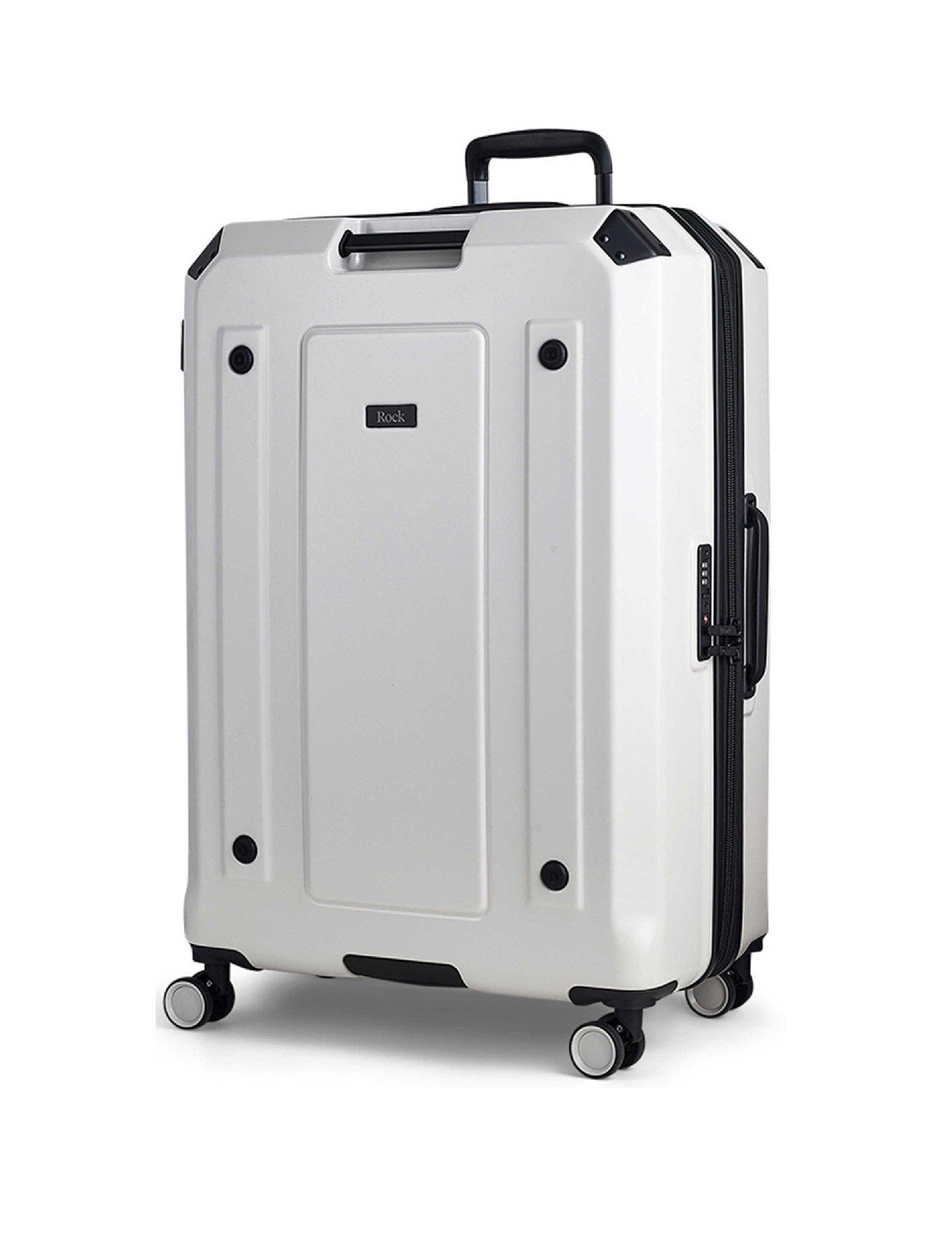 Image 2 of 7 of Rock Luggage Alpine 3-Piece Luggage&nbsp;Set - White