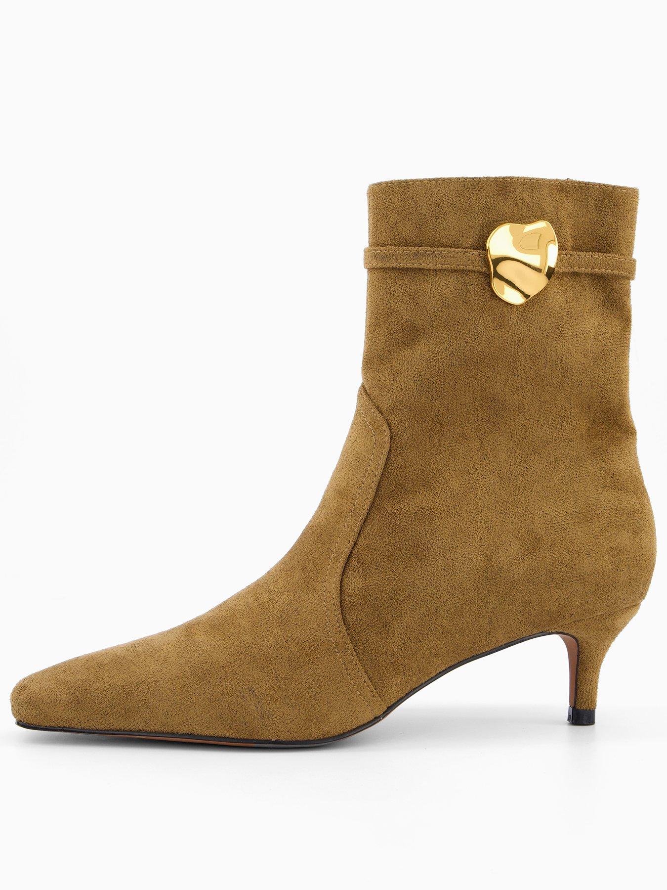 the-very-collection-micro-heel-ankle-boots-brownstillFront
