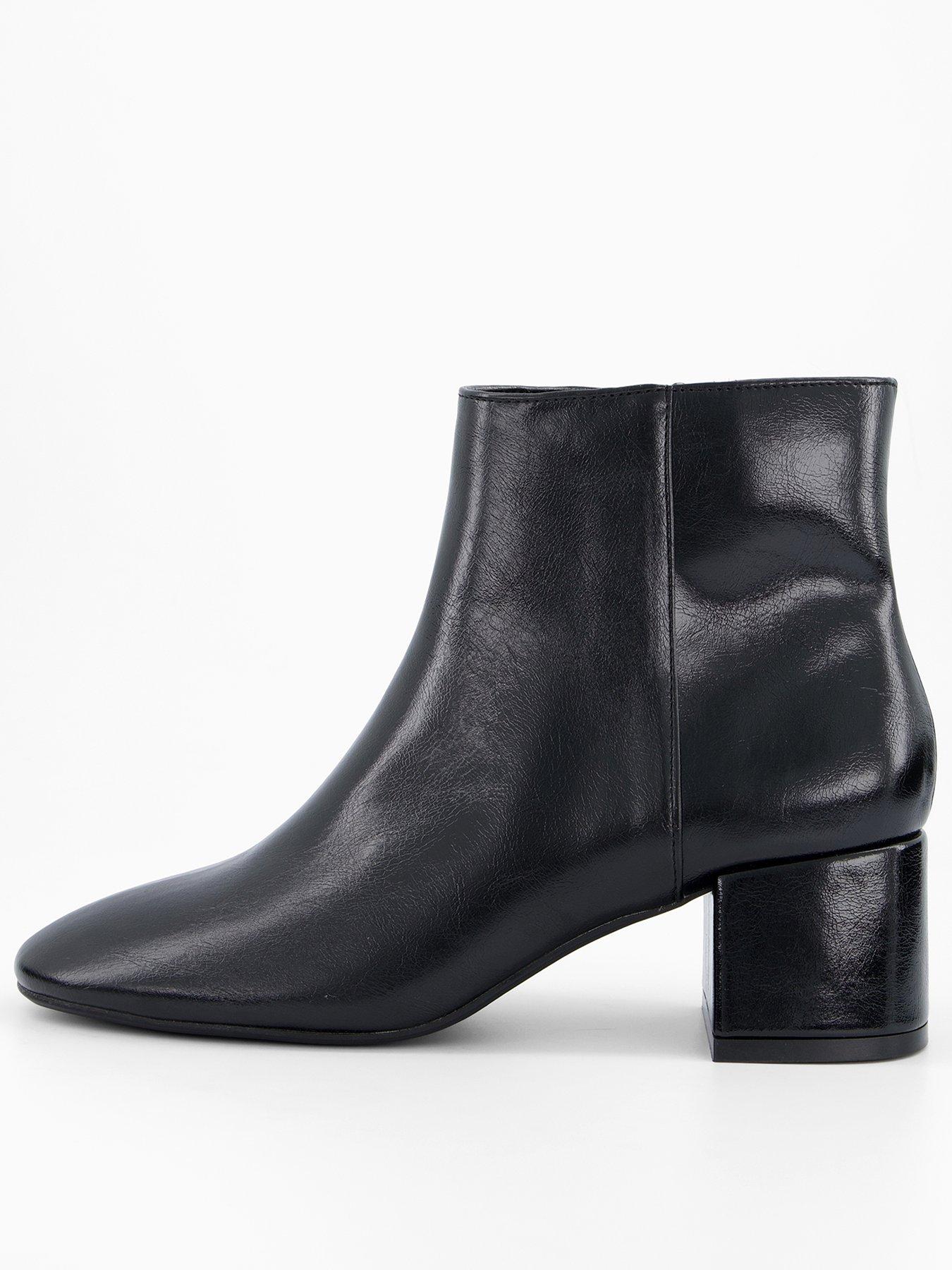 Image 2 of 7 of The Very Collection Low Block Heel Ankle Boot - Black