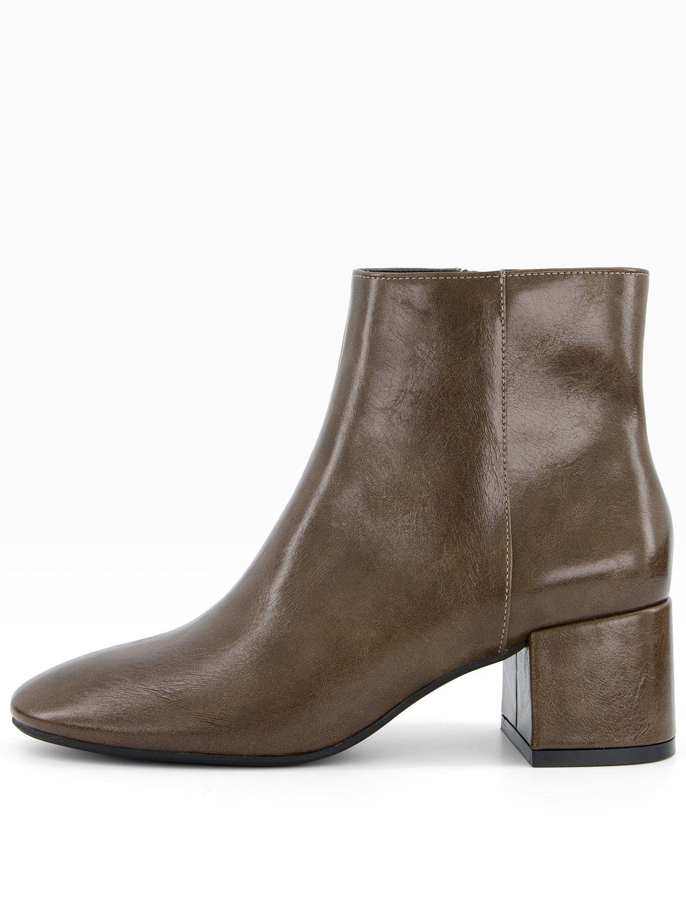 the-very-collection-low-block-heel-ankle-boot-greenstillFront