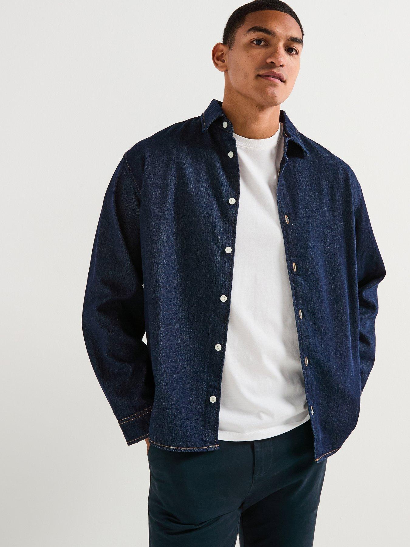 Jack & Jones Norrebro Denim Long Sleeve Shirt - Dark Blue