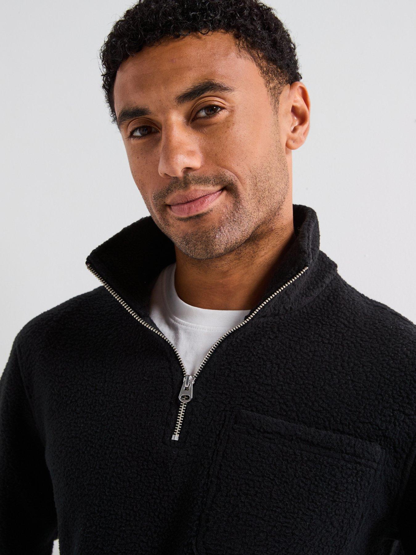 jack-jones-joribiza-fleece-12-zip-sweat-blackoutfit