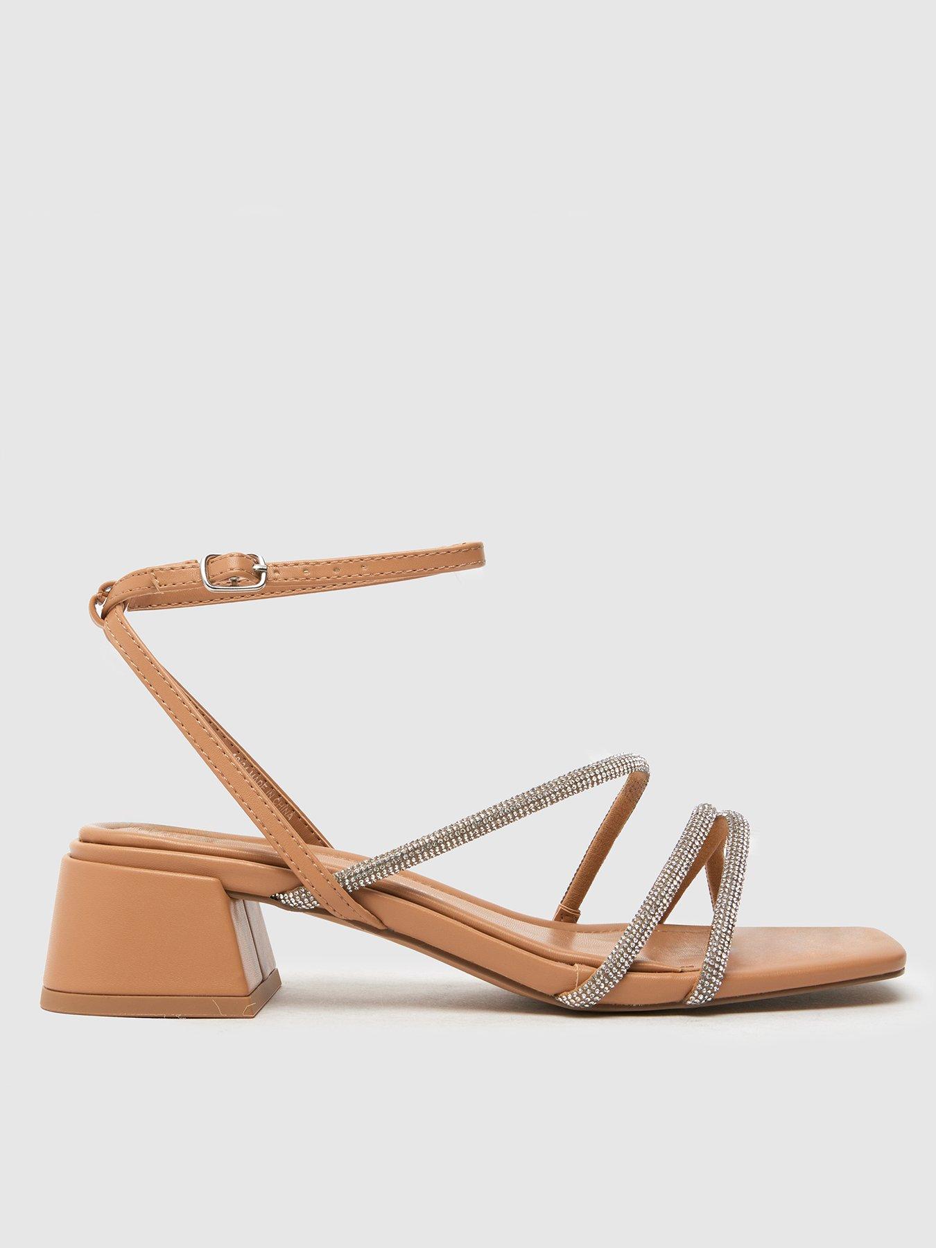 Schuh Sander Embellished Strappy Sandal - Natural