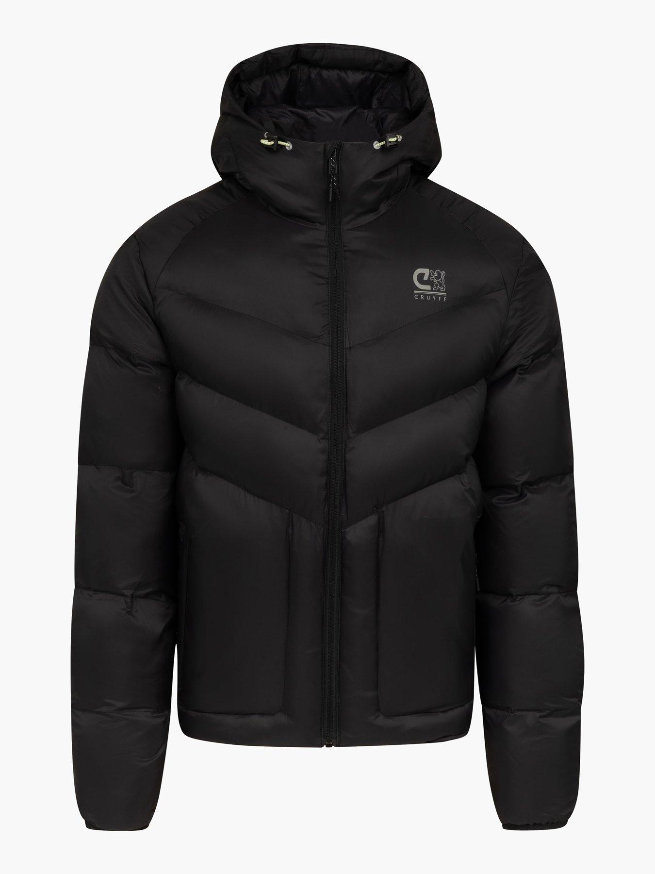 CRUYFF Hermatite Puffer Coat - Black