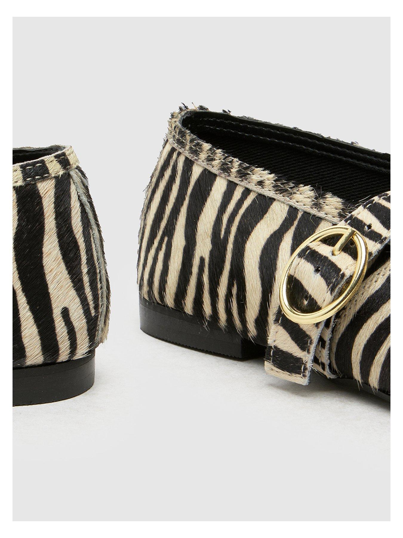 Image 4 of 4 of Schuh Lavena Leather Mary Jane Ballerina - Animal Print