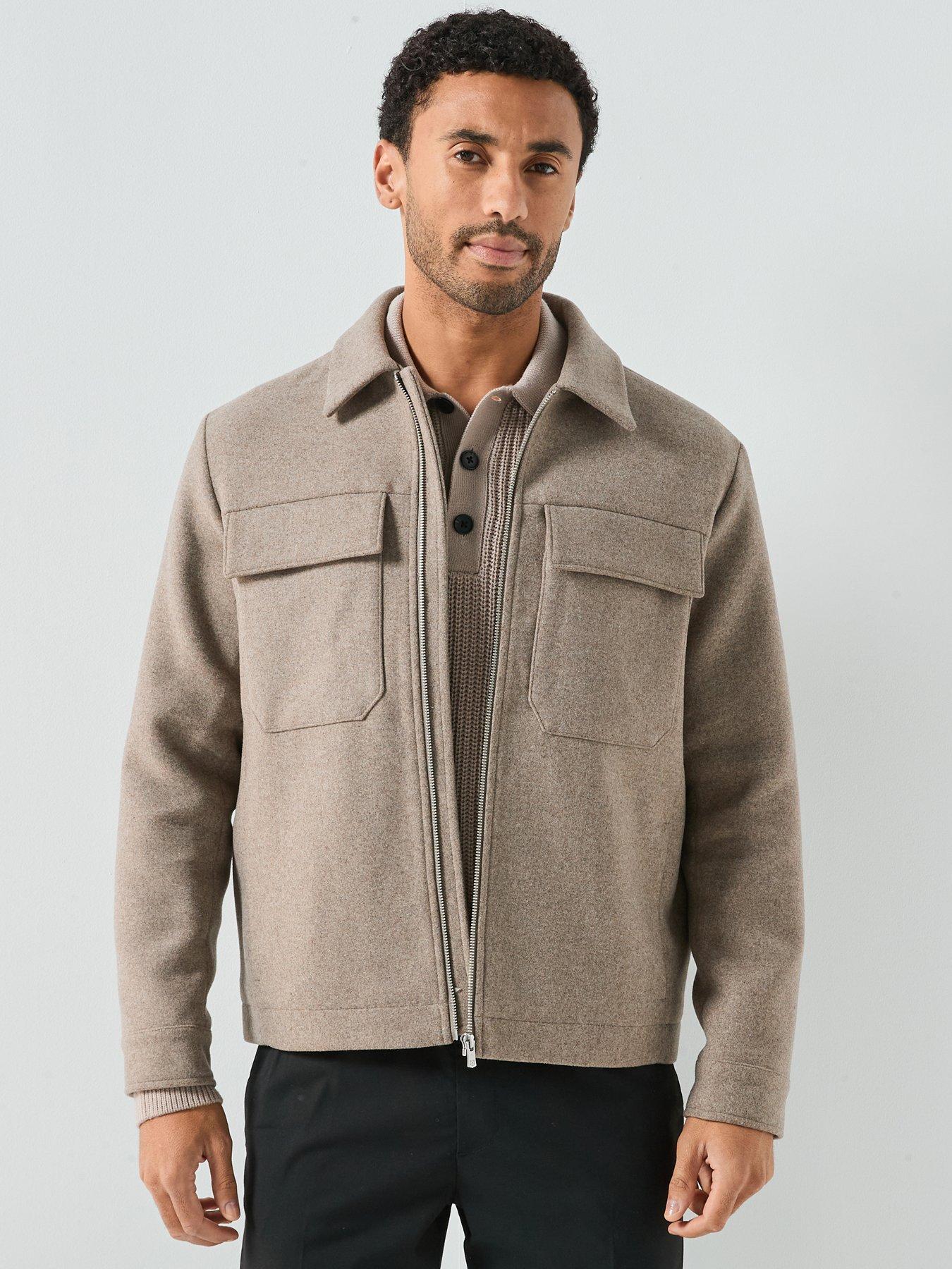 Image 1 of 6 of Jack & Jones Crussel Wool Blend - Beige