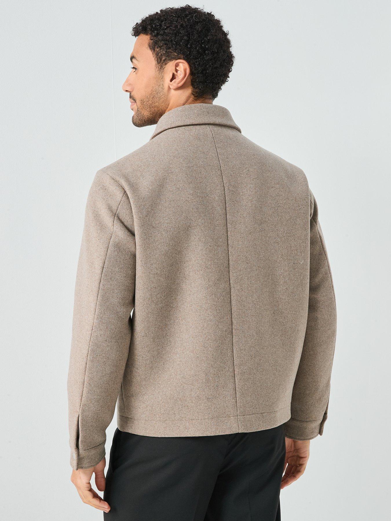 Image 2 of 6 of Jack & Jones Crussel Wool Blend - Beige