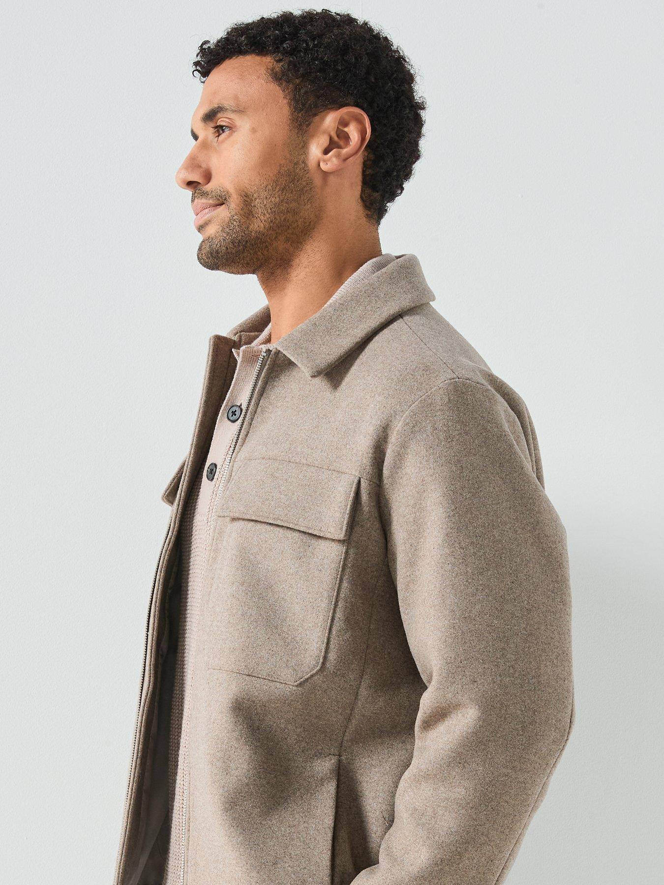 Image 5 of 6 of Jack & Jones Crussel Wool Blend - Beige