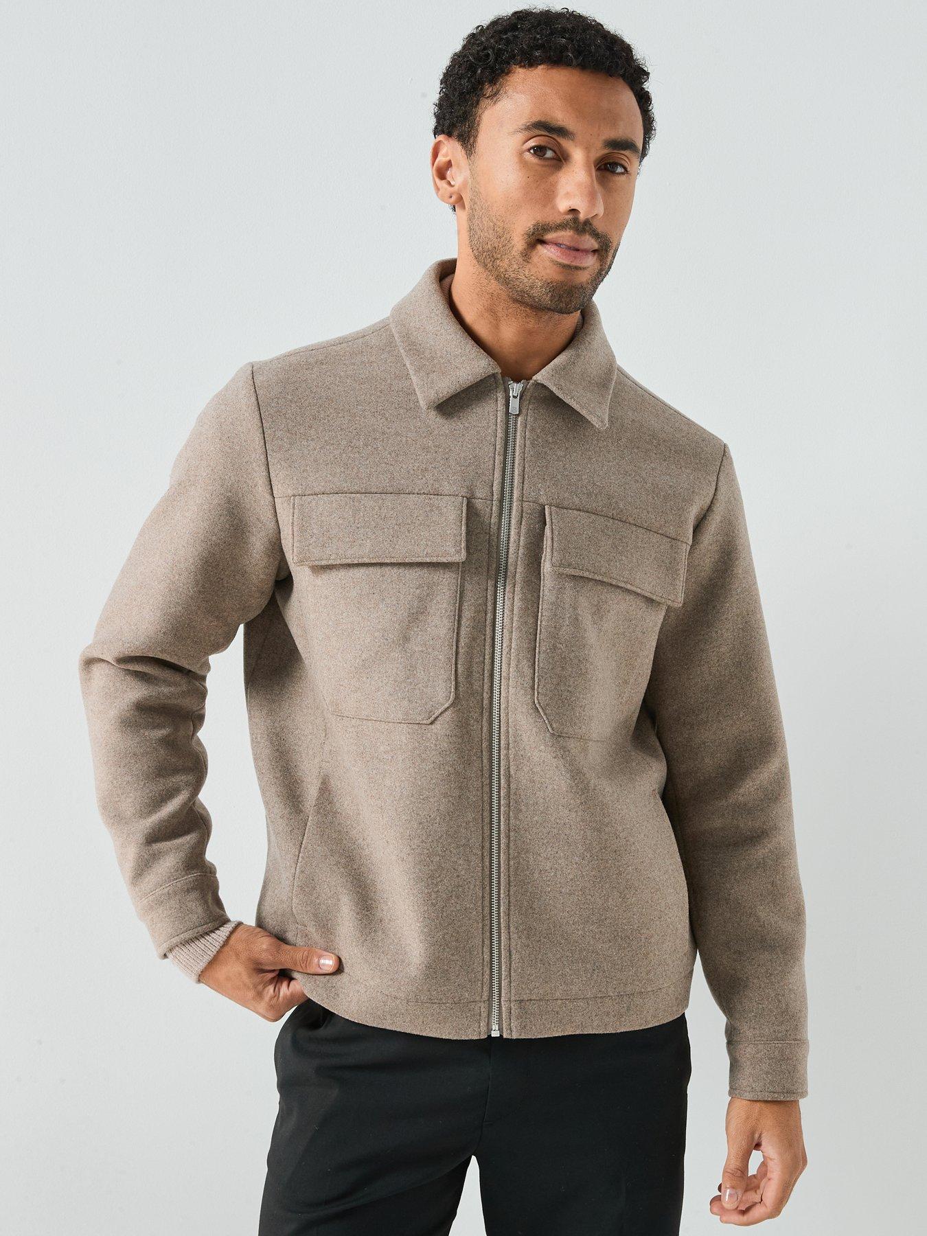 Image 6 of 6 of Jack & Jones Crussel Wool Blend - Beige