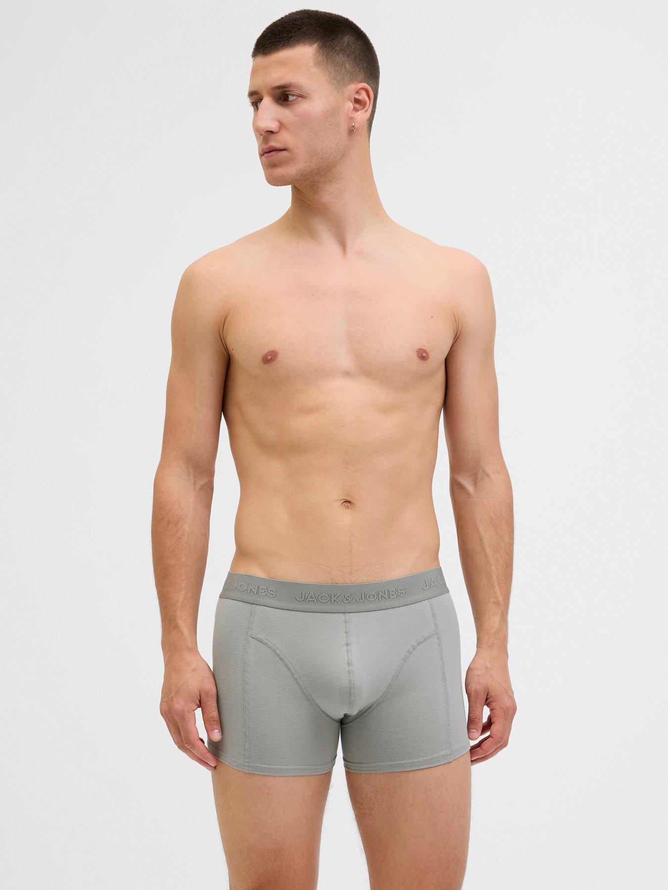 Image 2 of 7 of Jack & Jones 3 Pack Tonal Trunks - Black