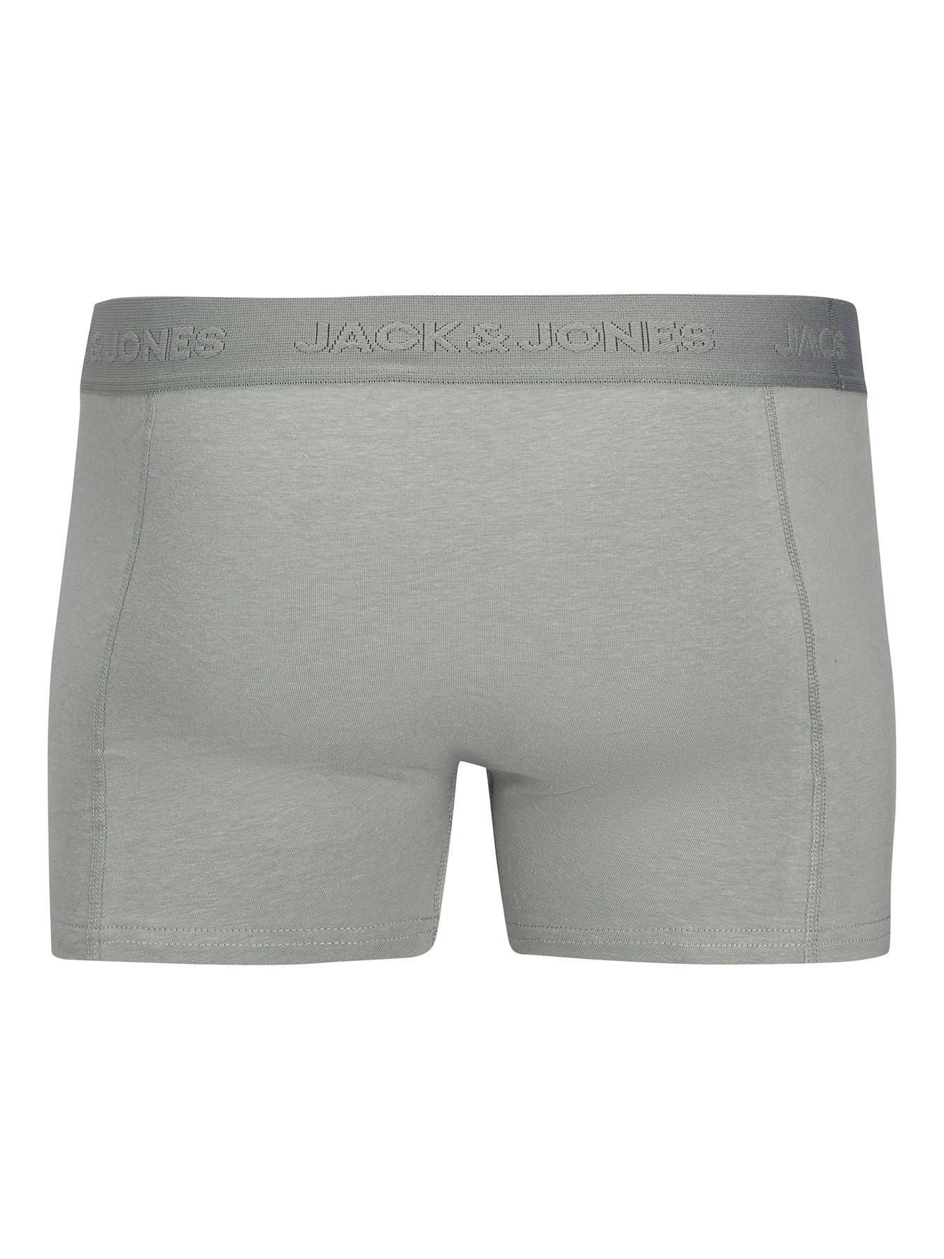 Image 7 of 7 of Jack & Jones 3 Pack Tonal Trunks - Black