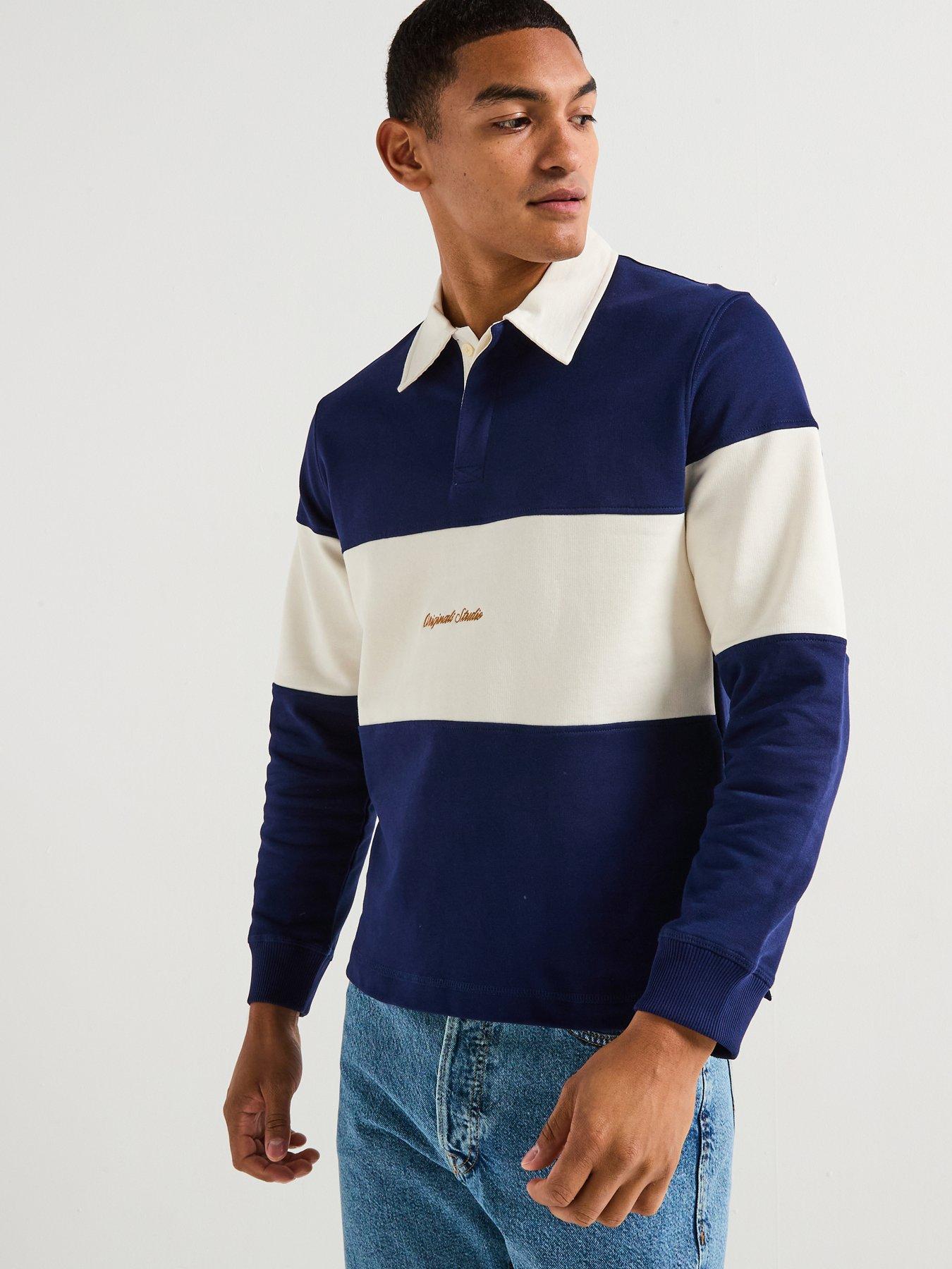 jack-jones-norrebro-embroidered-rugby-long-sleeve-polo-shirt-navyfront