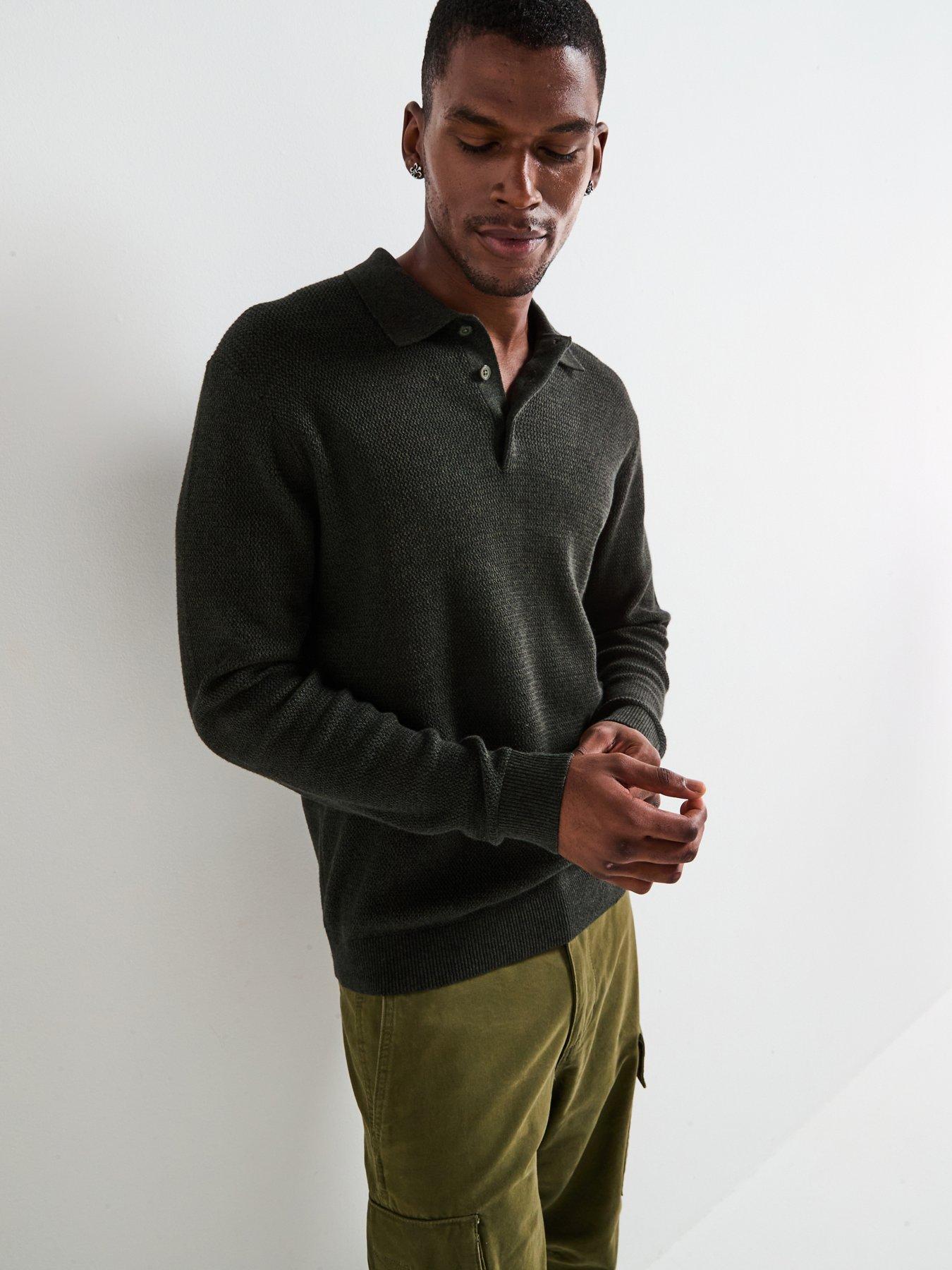 jack-jones-cooper-knitted-polo-khaki
