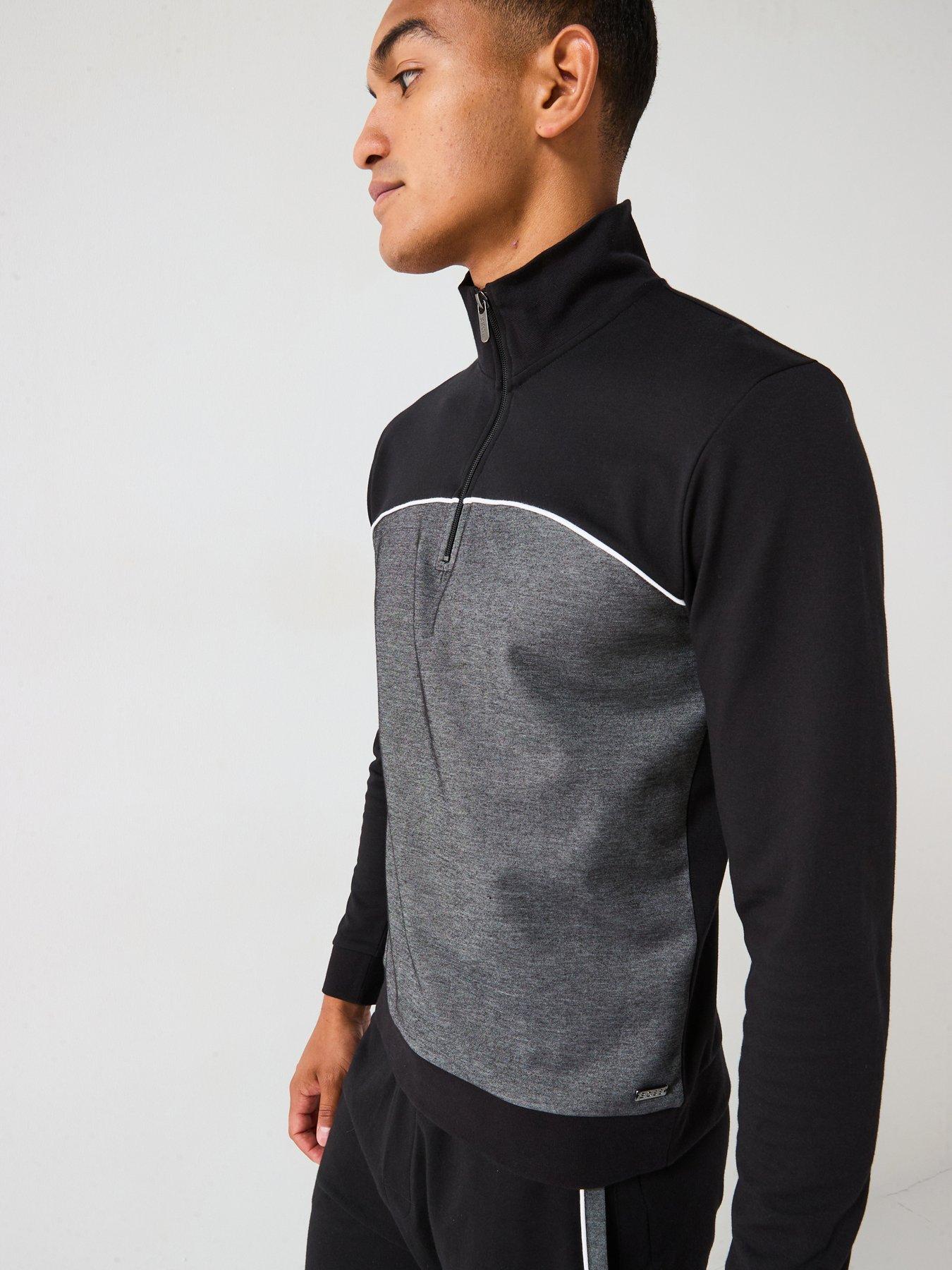 Image 3 of 6 of BOSS Contrast Panel Tracksuit - Black