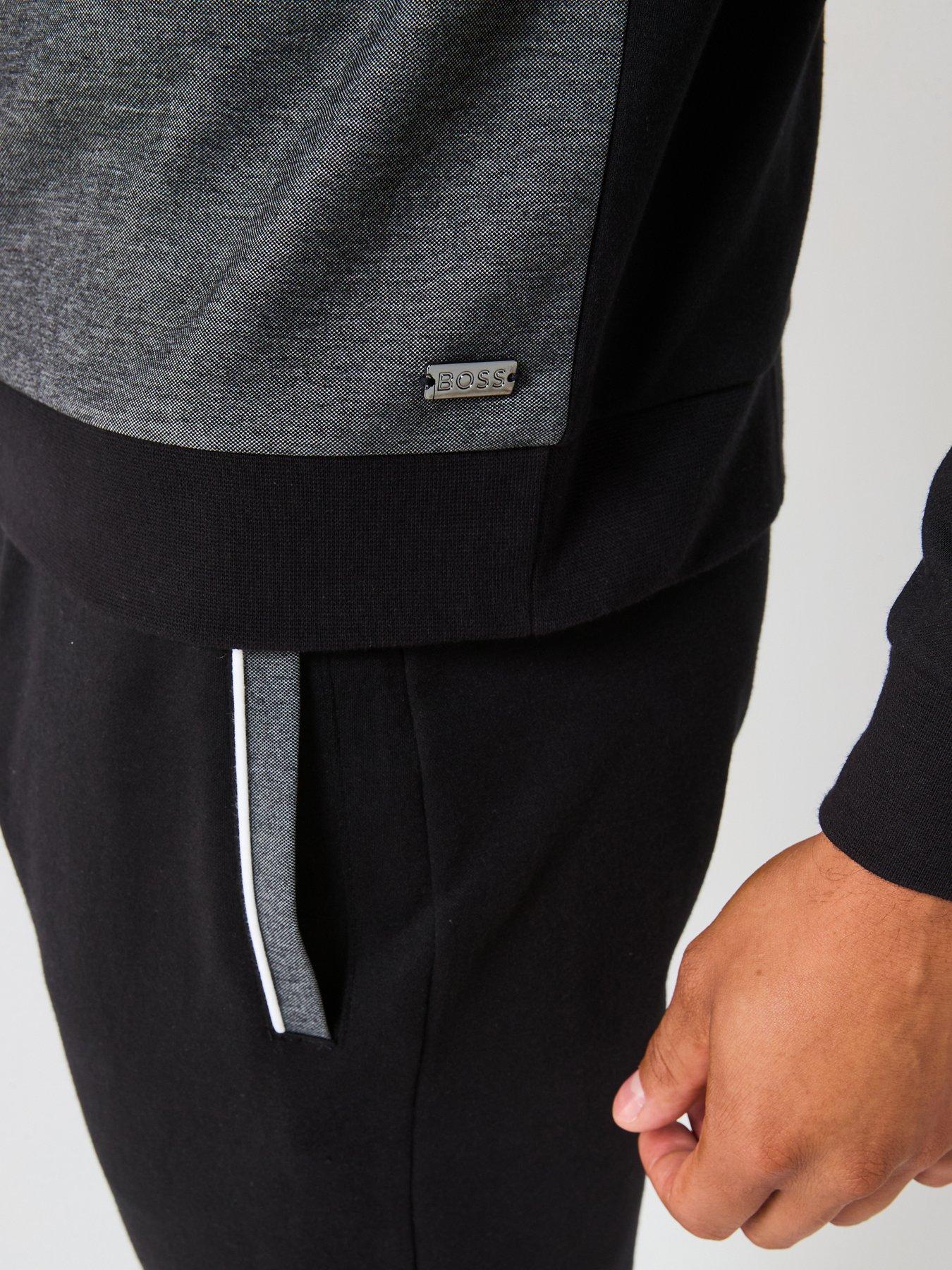 Image 5 of 6 of BOSS Contrast Panel Tracksuit - Black