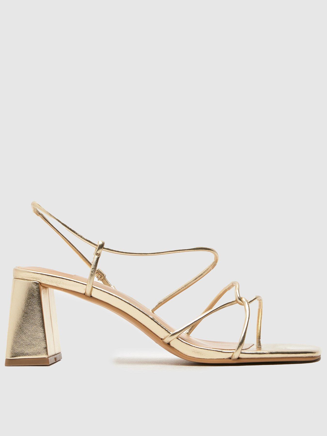 Image of Schuh Shiloh Block Heel Sandals - Gold