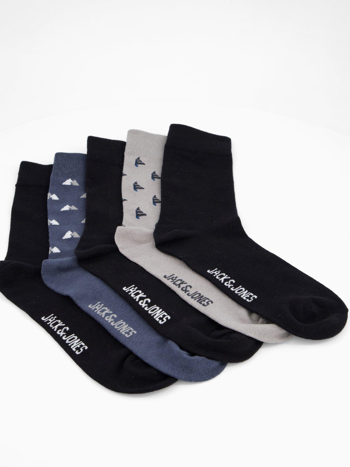 Image 3 of 3 of Jack & Jones Tate 5 Pack Ankle Socks - Multi