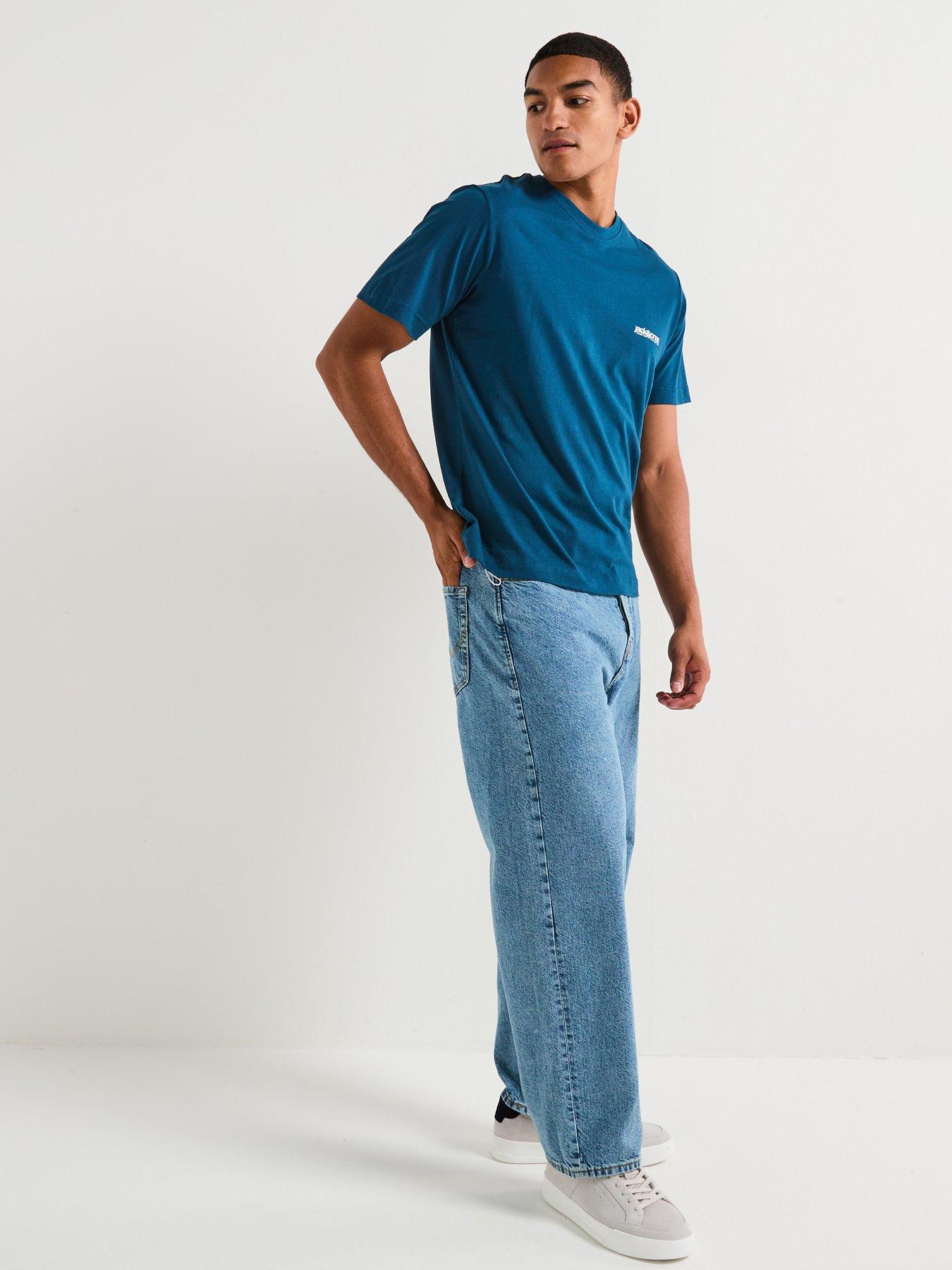 Image 3 of 5 of Jack & Jones Union Back Print Short Sleeve Crew Neck T-Shirt - Blue