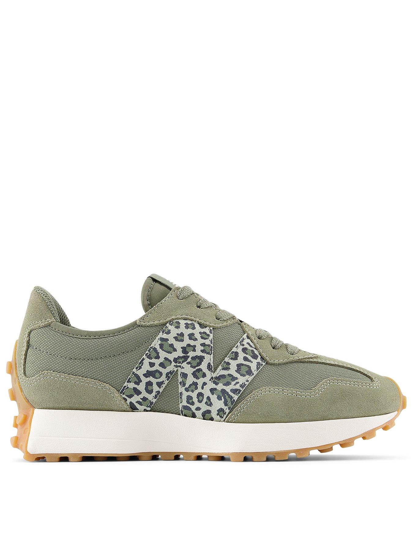 New Balance Women's 327 Trainers - Khaki/animal