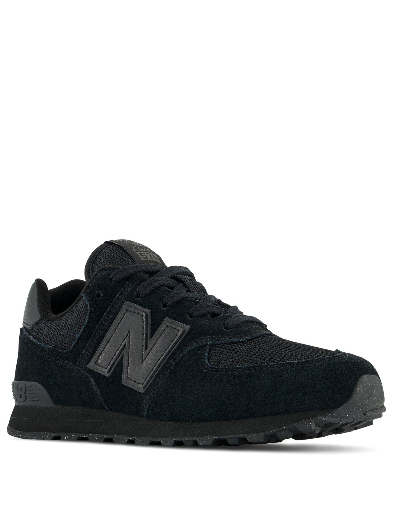 new-balance-junior-574-trainers-blackstillFront