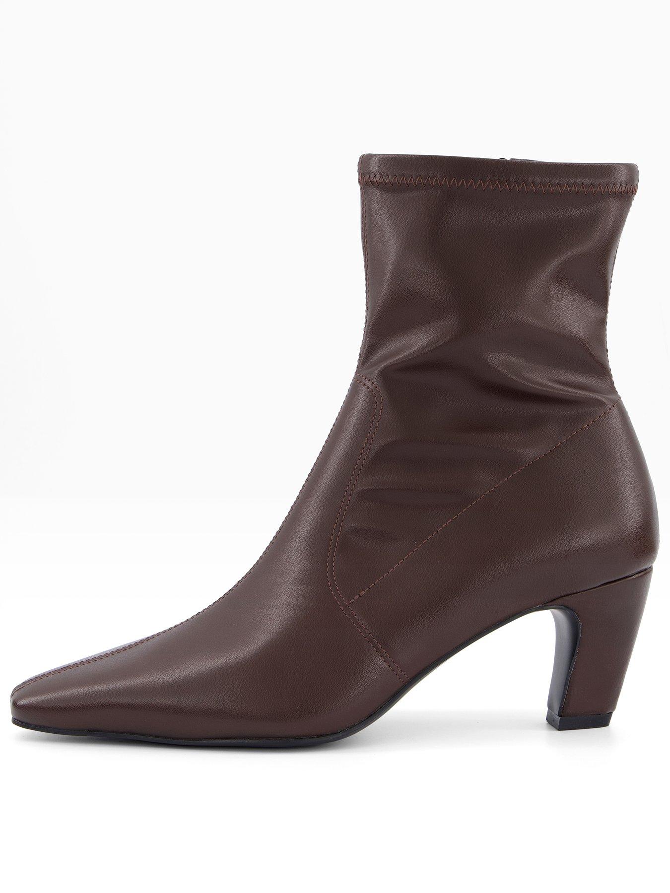 the-very-collection-chiselle-toe-sock-boot-brownstillFront