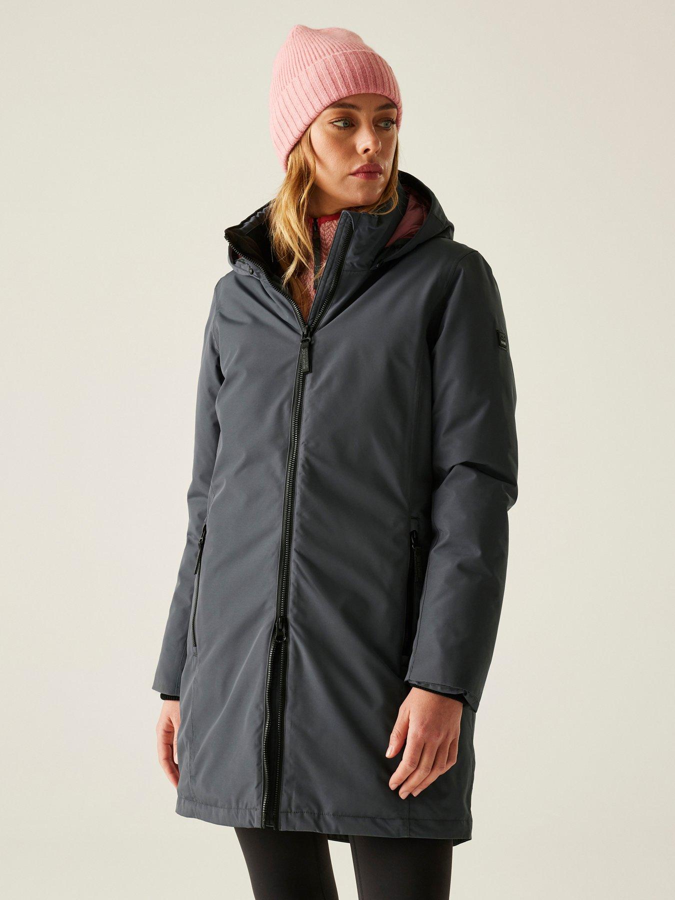 regatta-womens-marron-waterproof-insulated-jacket-grey