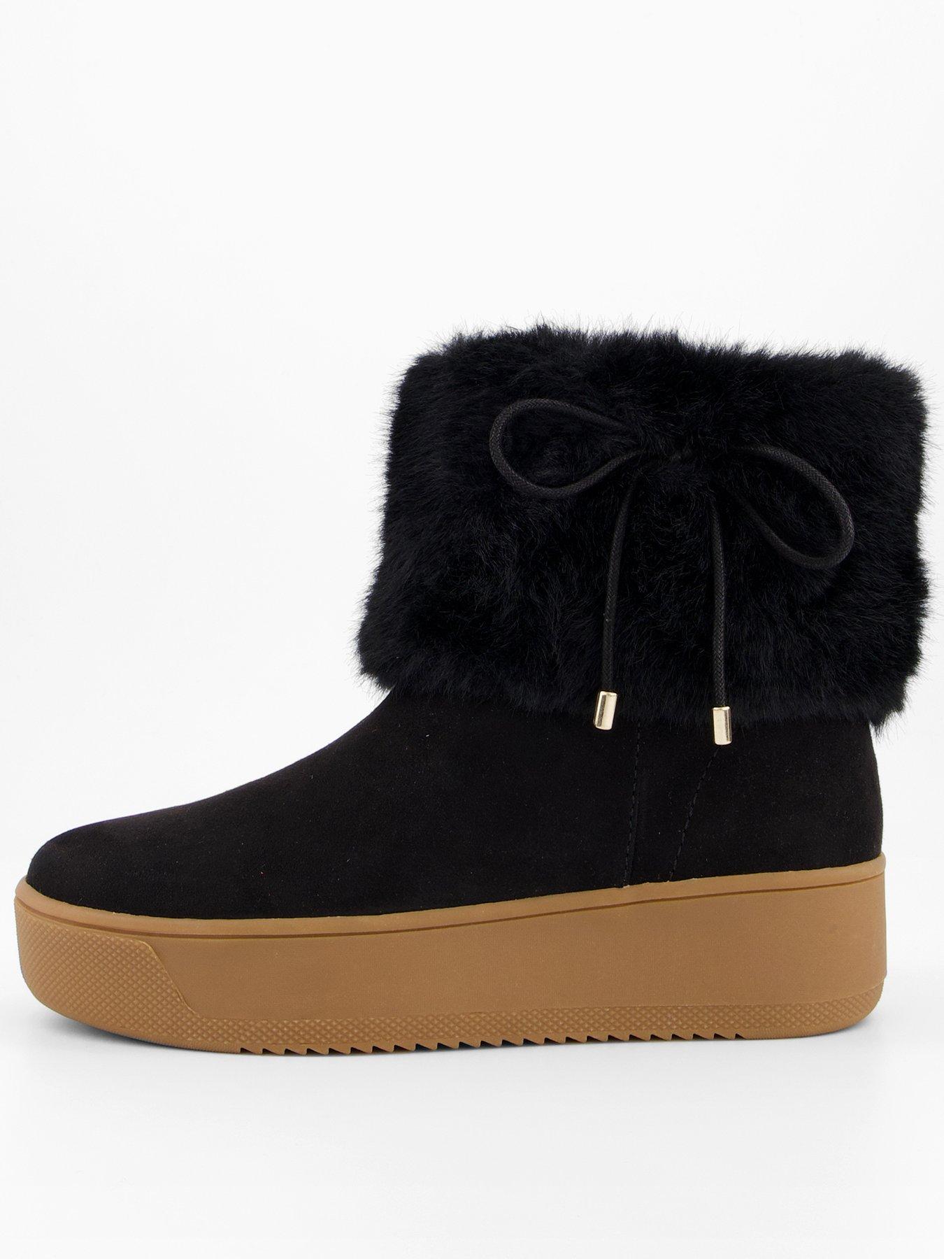 the-very-collection-fux-fur-trainer-ankle-boot-blackstillFront