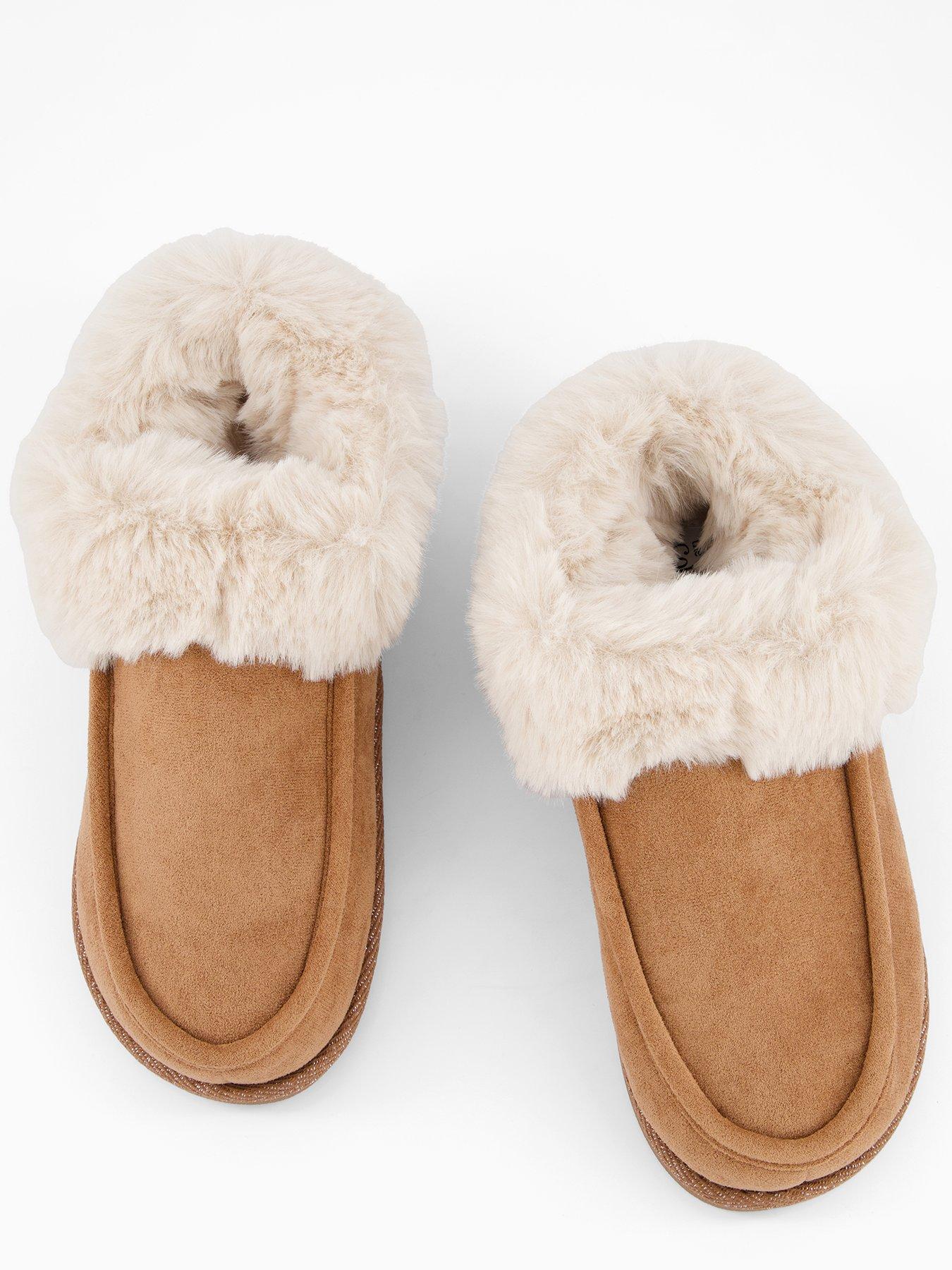 the-very-collection-faux-fur-slipper-boot-browndetail