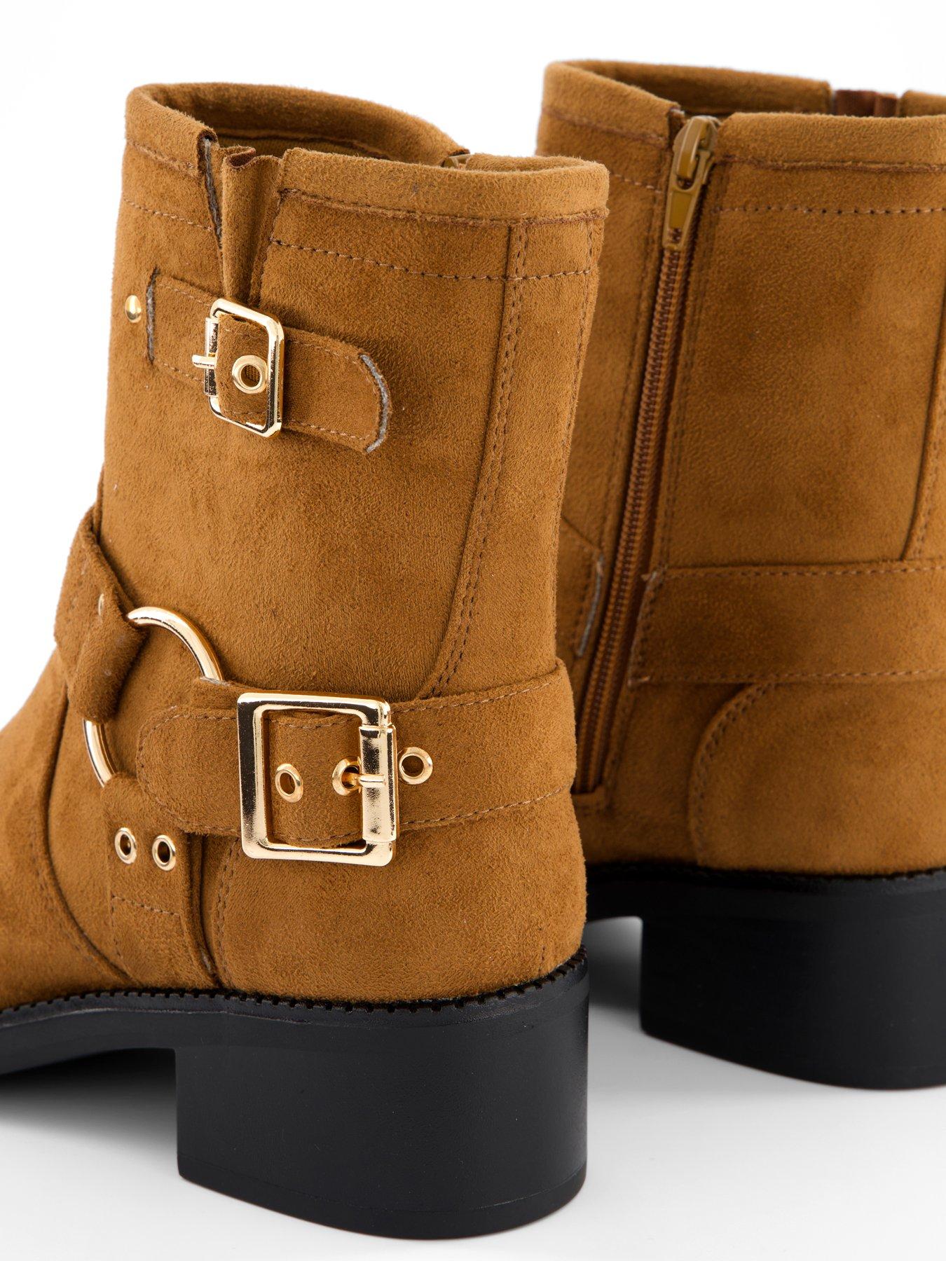 Image 5 of 6 of The Very Collection Wide Flat Ankle Boot - Brown