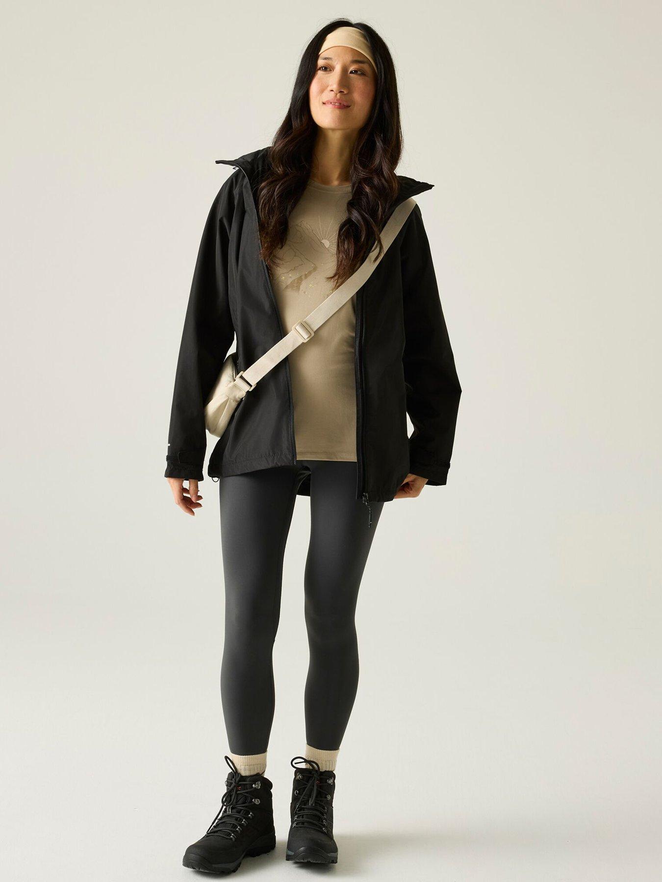 Image 3 of 6 of Regatta Womens Dayshall Waterproof Shell Jacket - Black