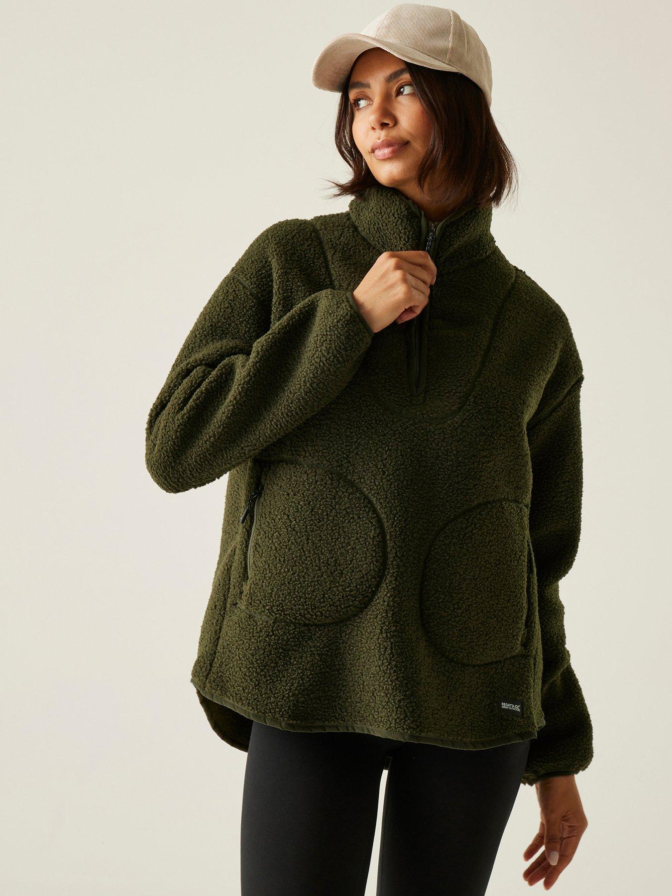 Regatta Womens Frankie Borg 1/2 Zip Fleece - Green