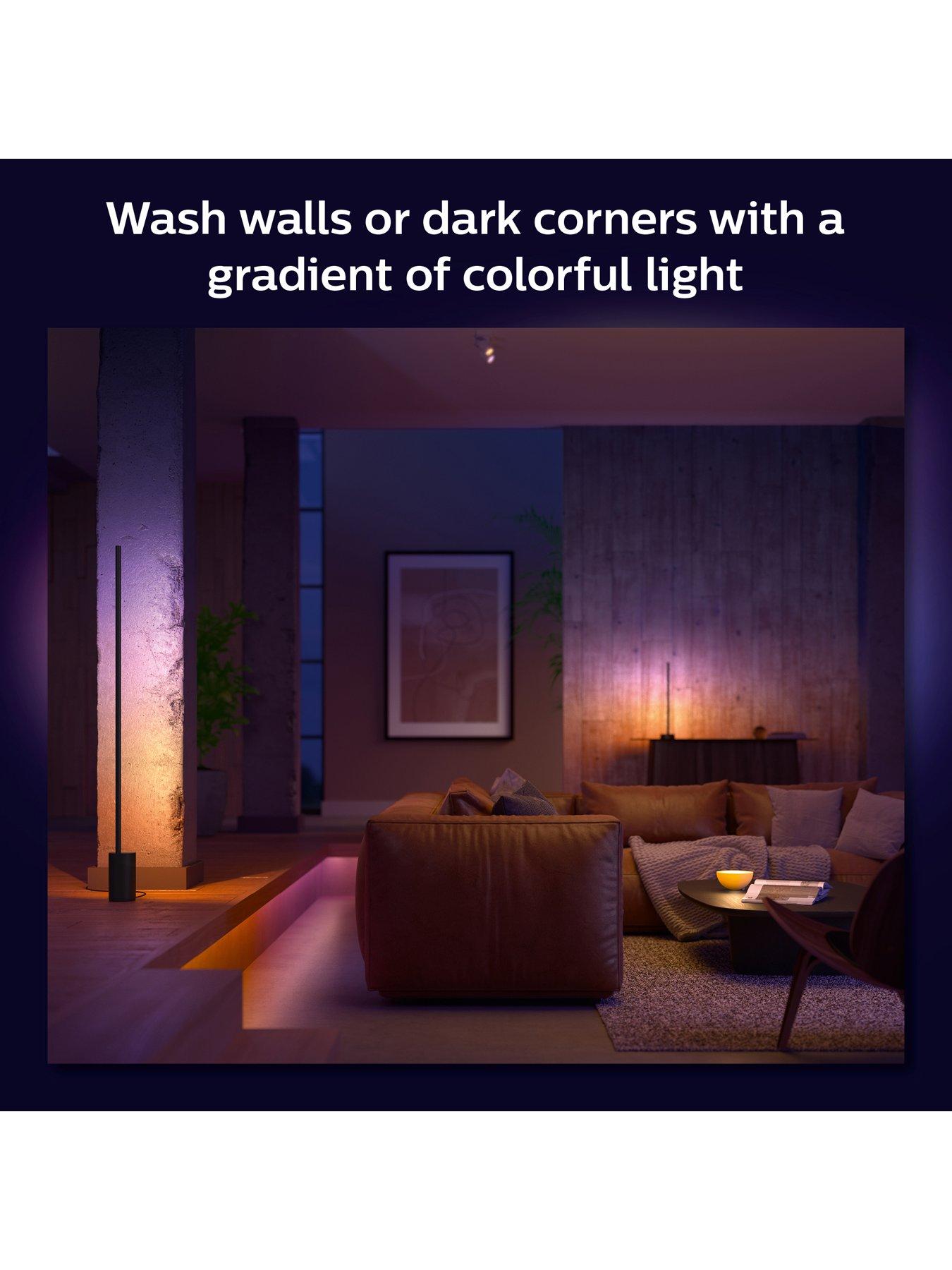 Image 3 of 7 of Philips Hue Gradient Signe floor black UK 2 Pack