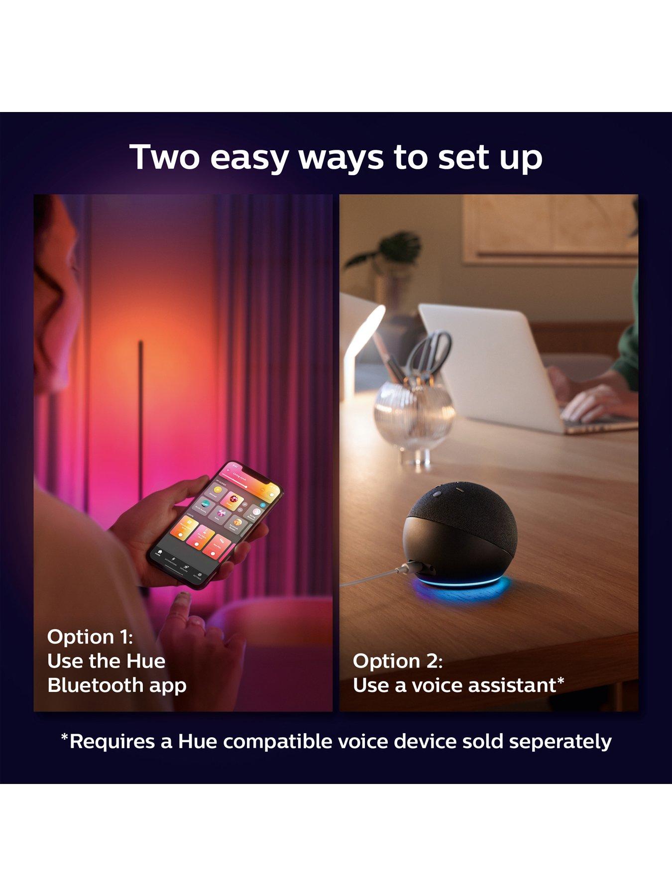Image 6 of 7 of Philips Hue Gradient Signe floor black UK 2 Pack