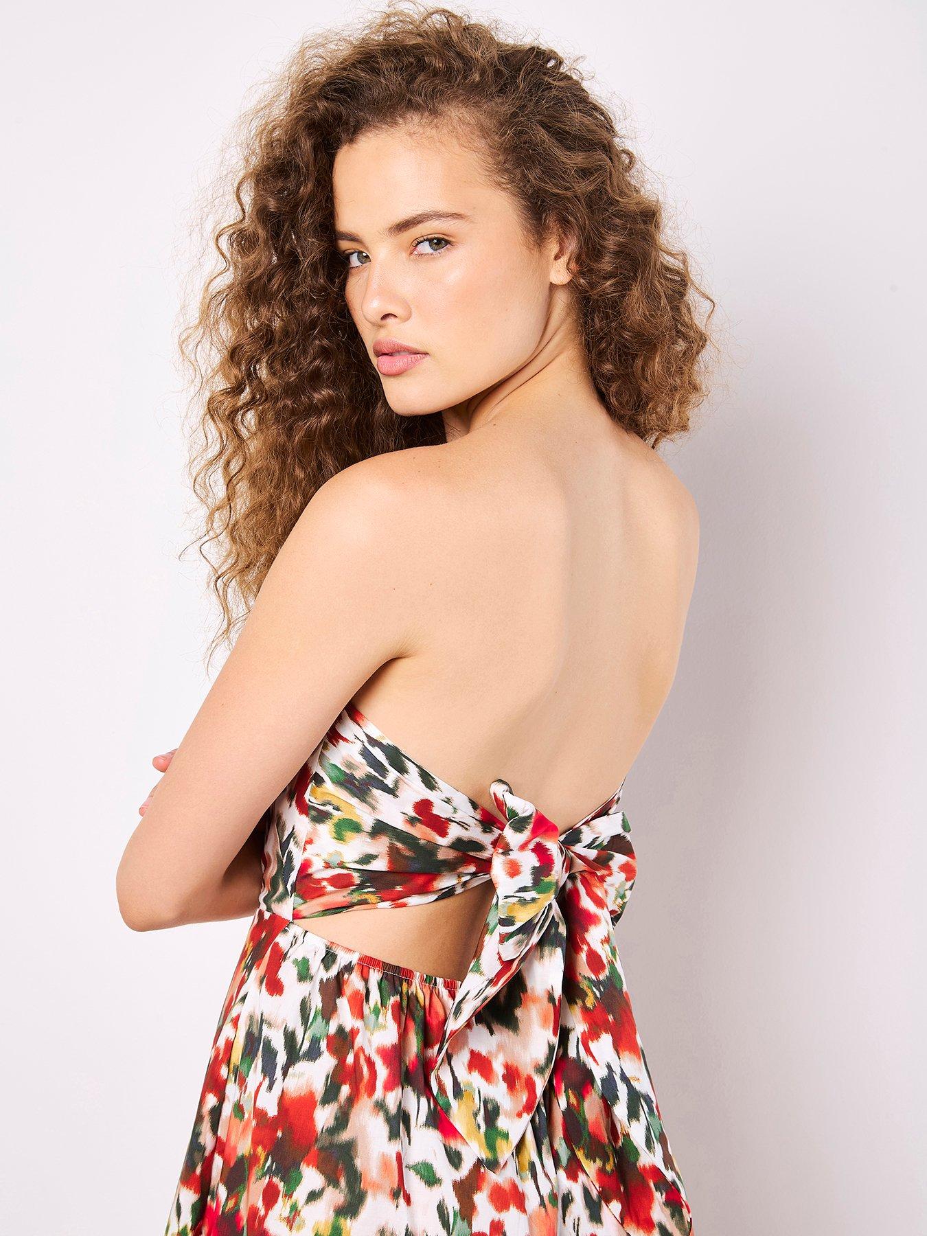 apricot-ikat-floral-bardot-jumpsuit-redoutfit