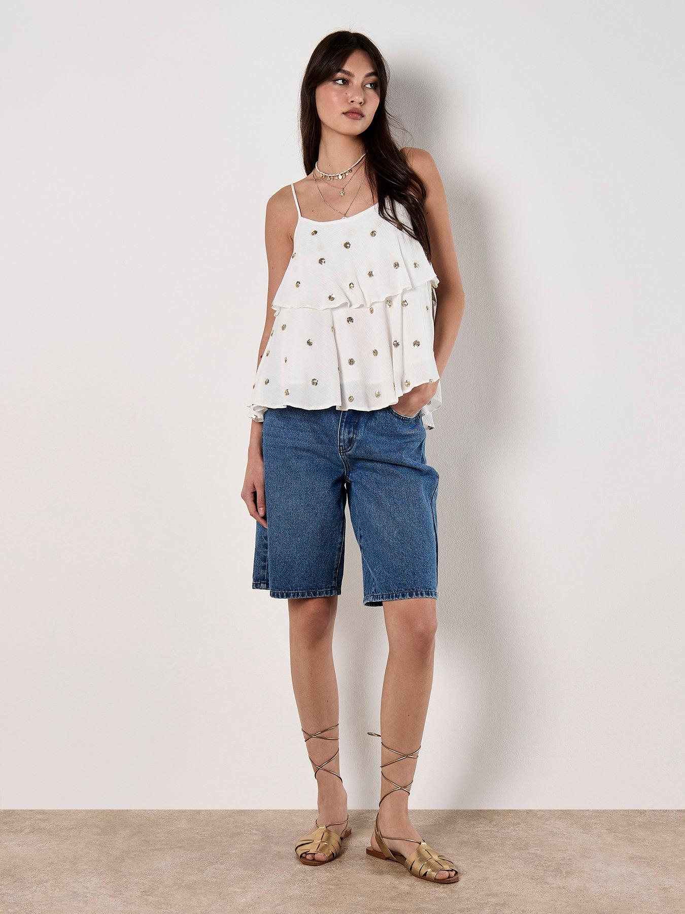 apricot-sequin-spot-layered-cami-top-whiteback