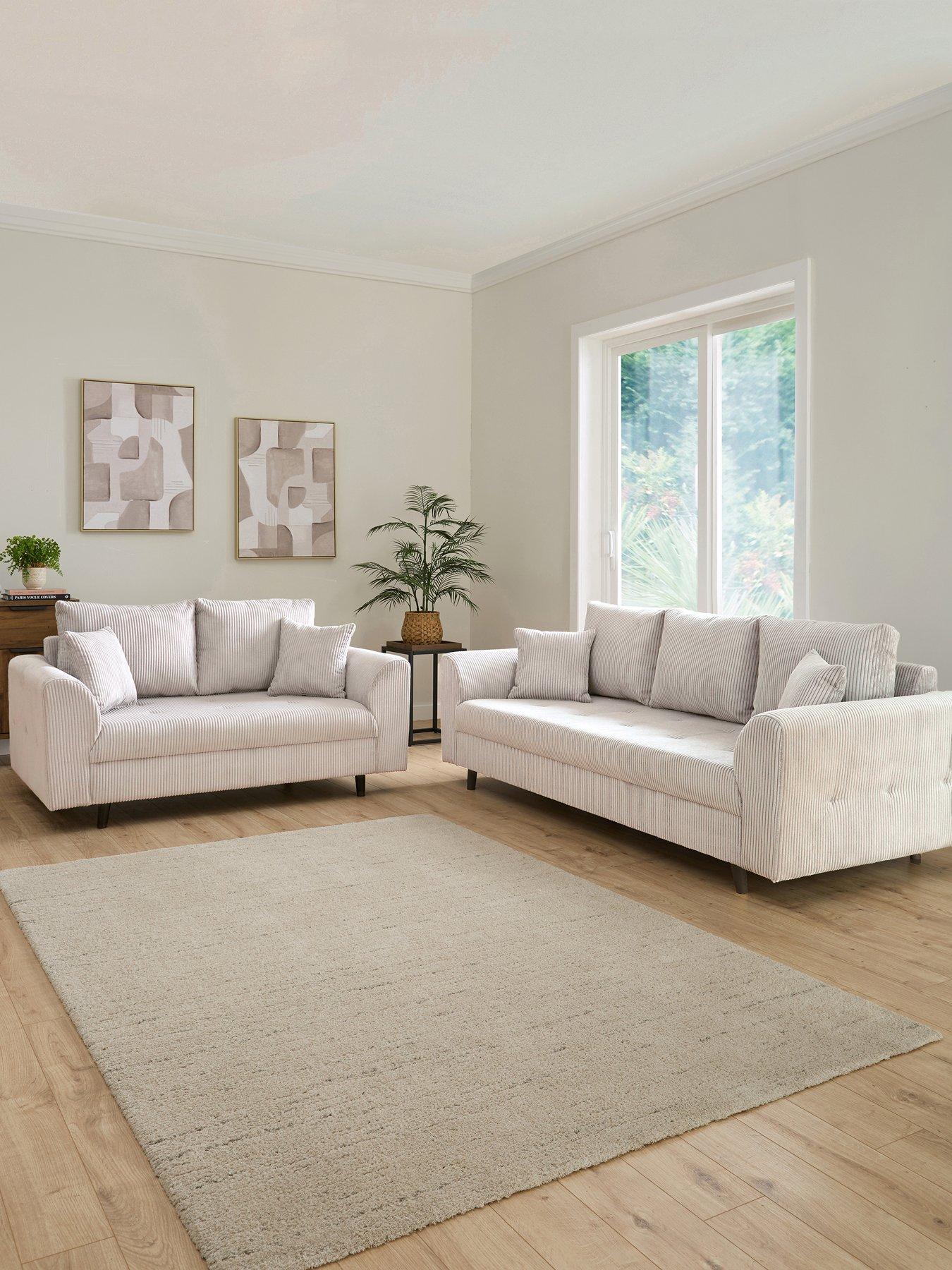 The Very Collection Rune Cord 3 + 2 Seater Sofa Set (Buy  &  SAVE!)