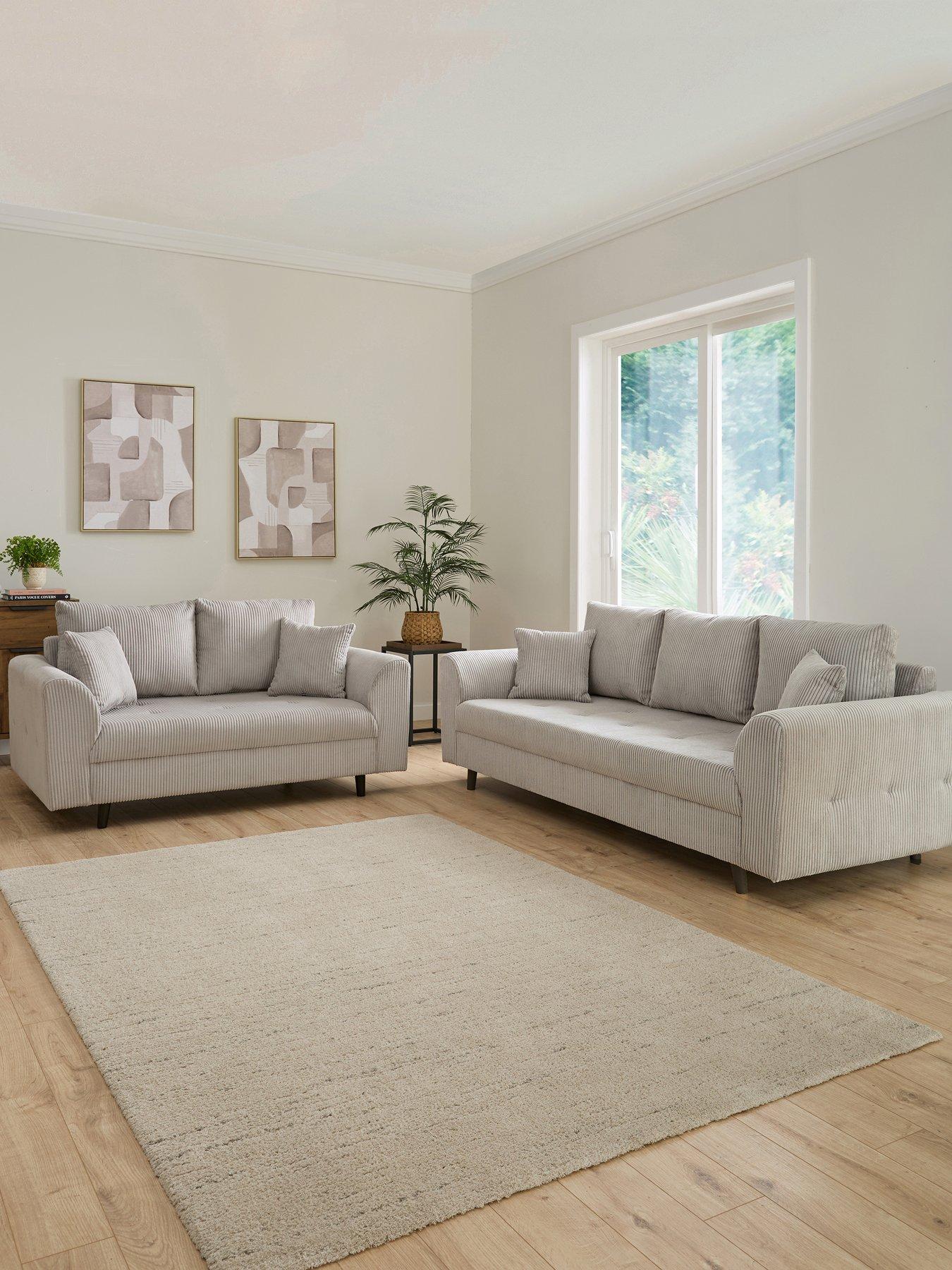 The Very Collection Rune Cord 3 + 2 Seater Sofa Set (Buy  &  SAVE!) - FSC® Certified