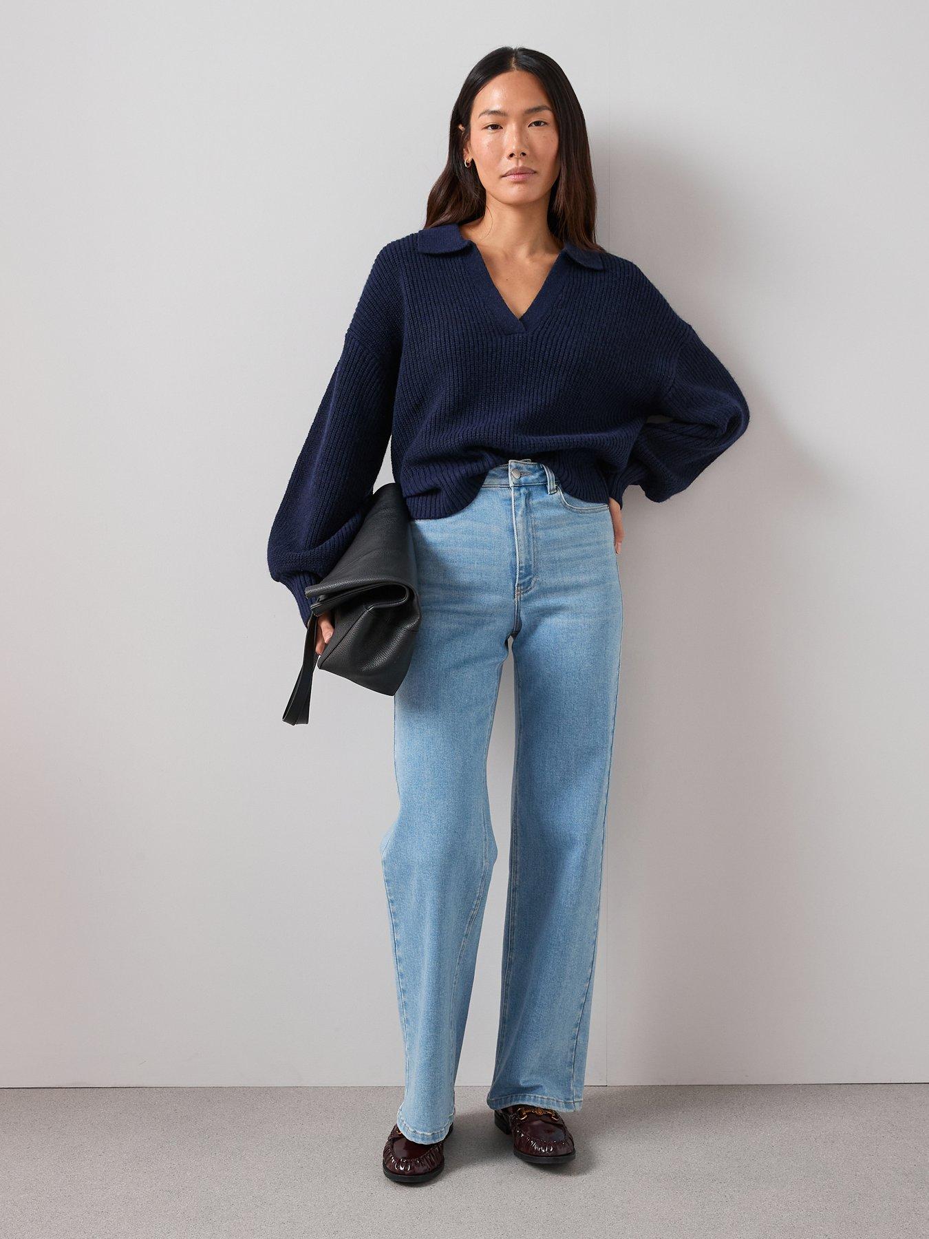 the-very-collection-timeless-yarn-collared-neck-jumper-navyback