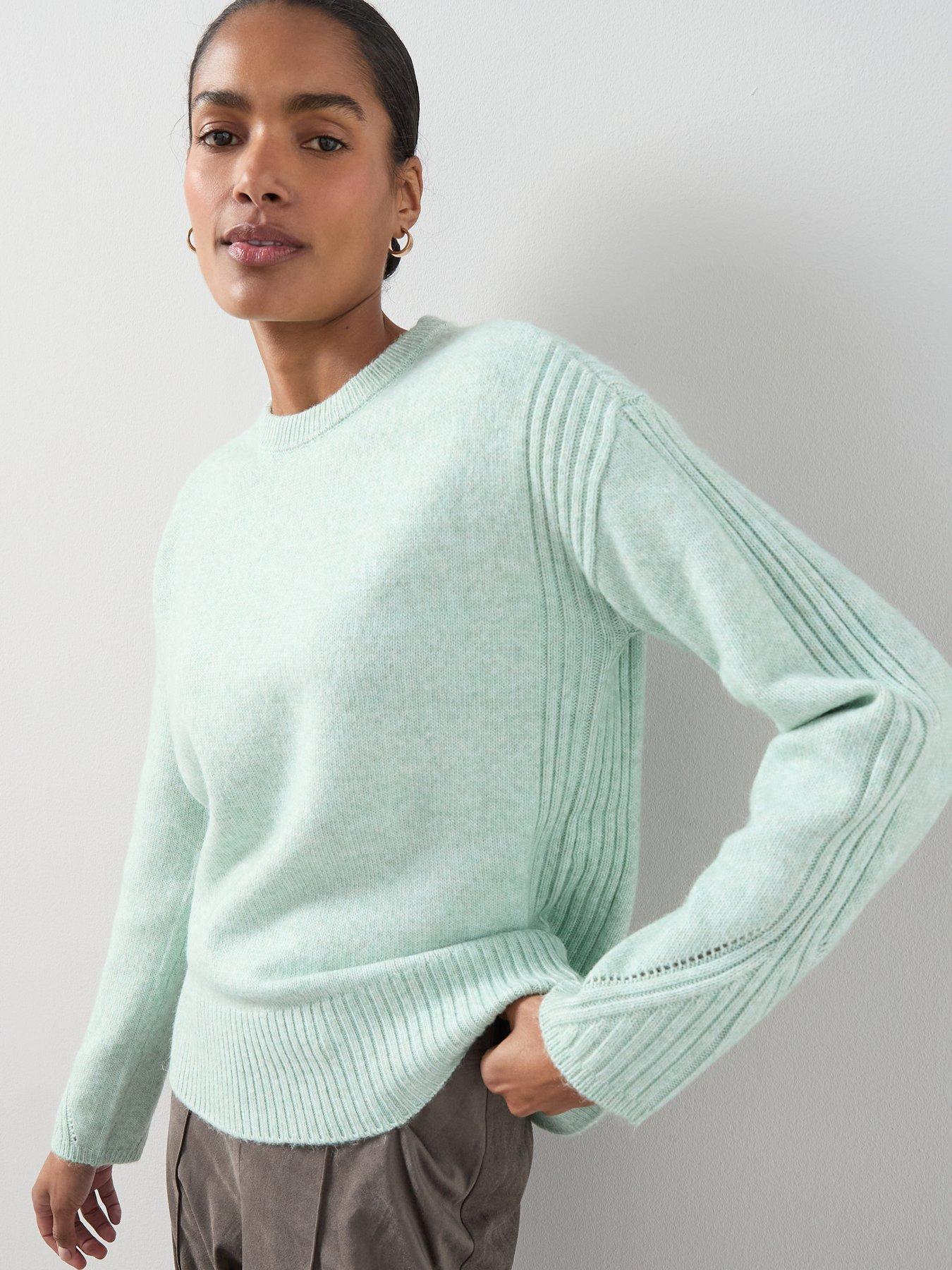 the-very-collection-timeless-yarn-crew-neck-stitch-detail-jumper-mint-green