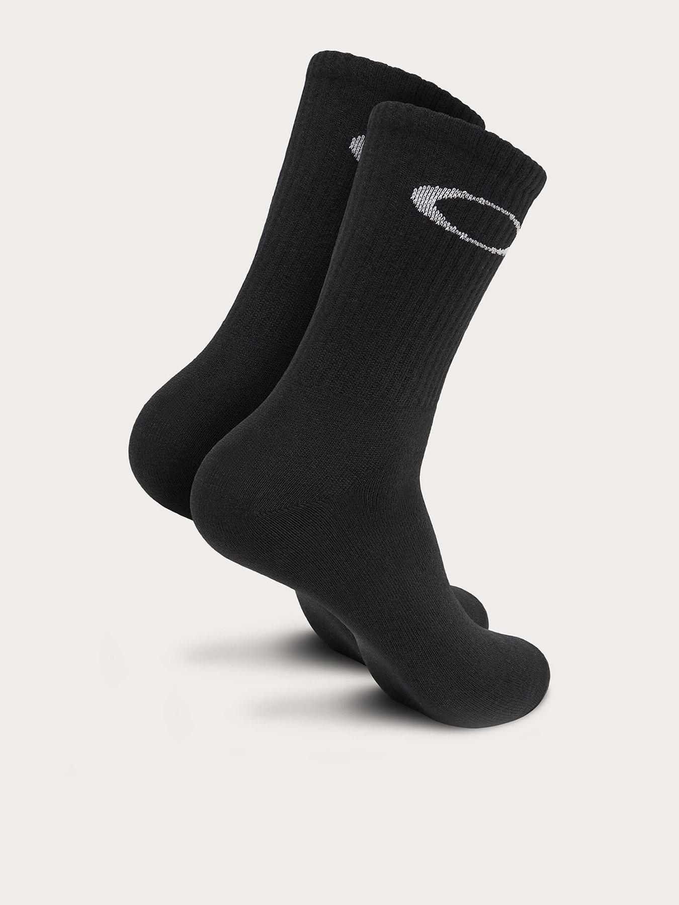 Oakley Mens Ellipse Crew Socks (3 Pack) - Black