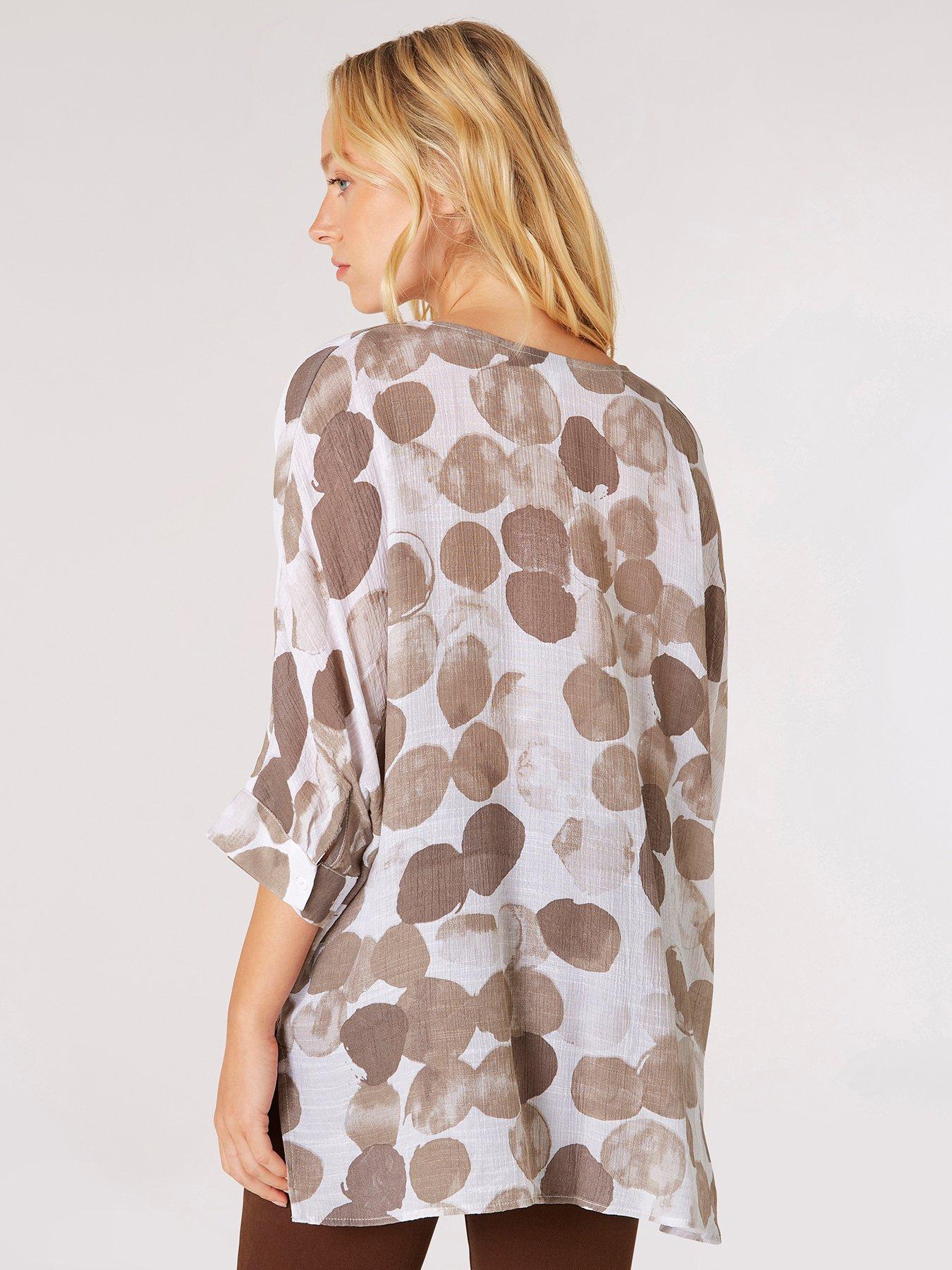 apricot-potato-paint-print-pleat-top-creamoutfit