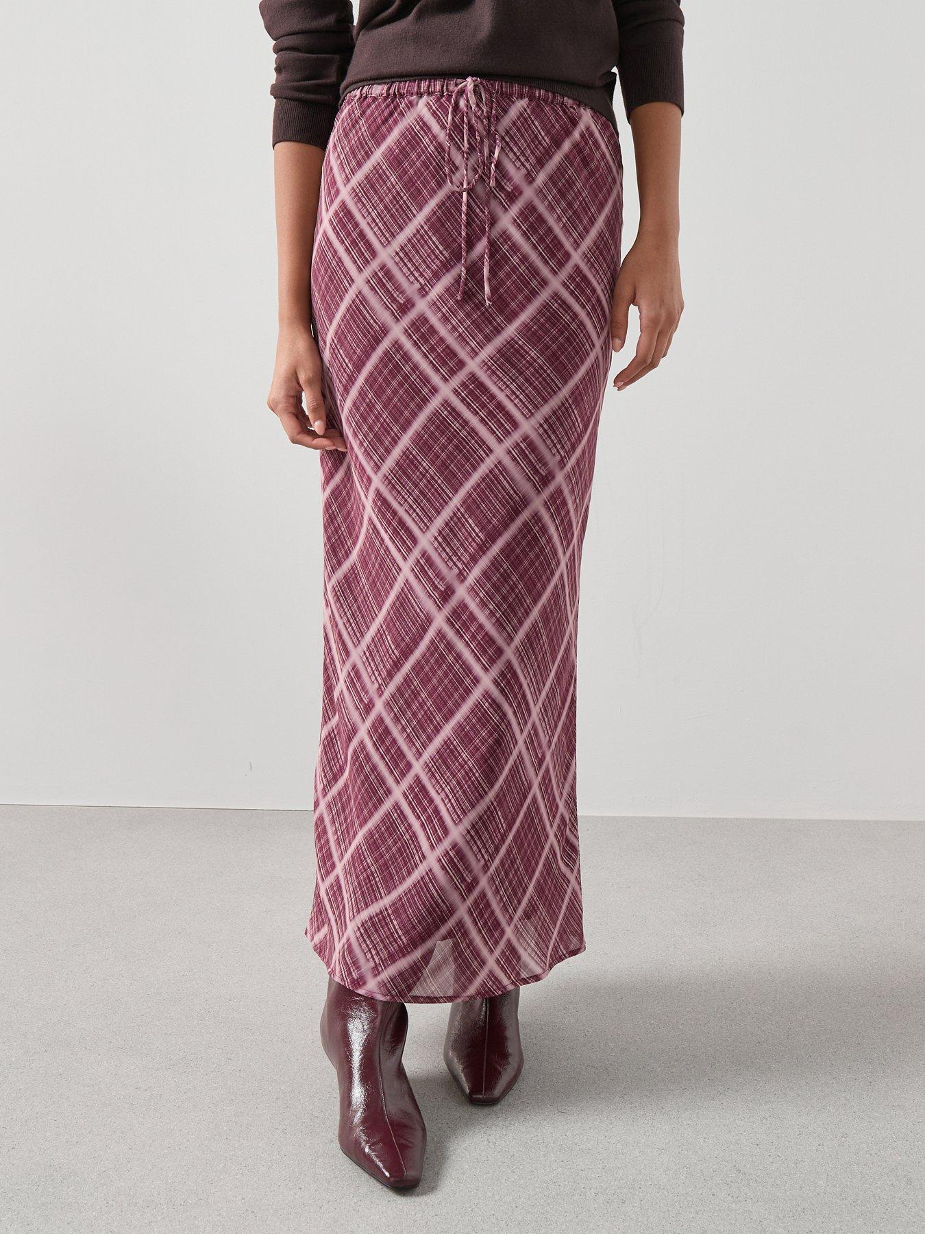 v-by-very-checked-midi-skirt-pink