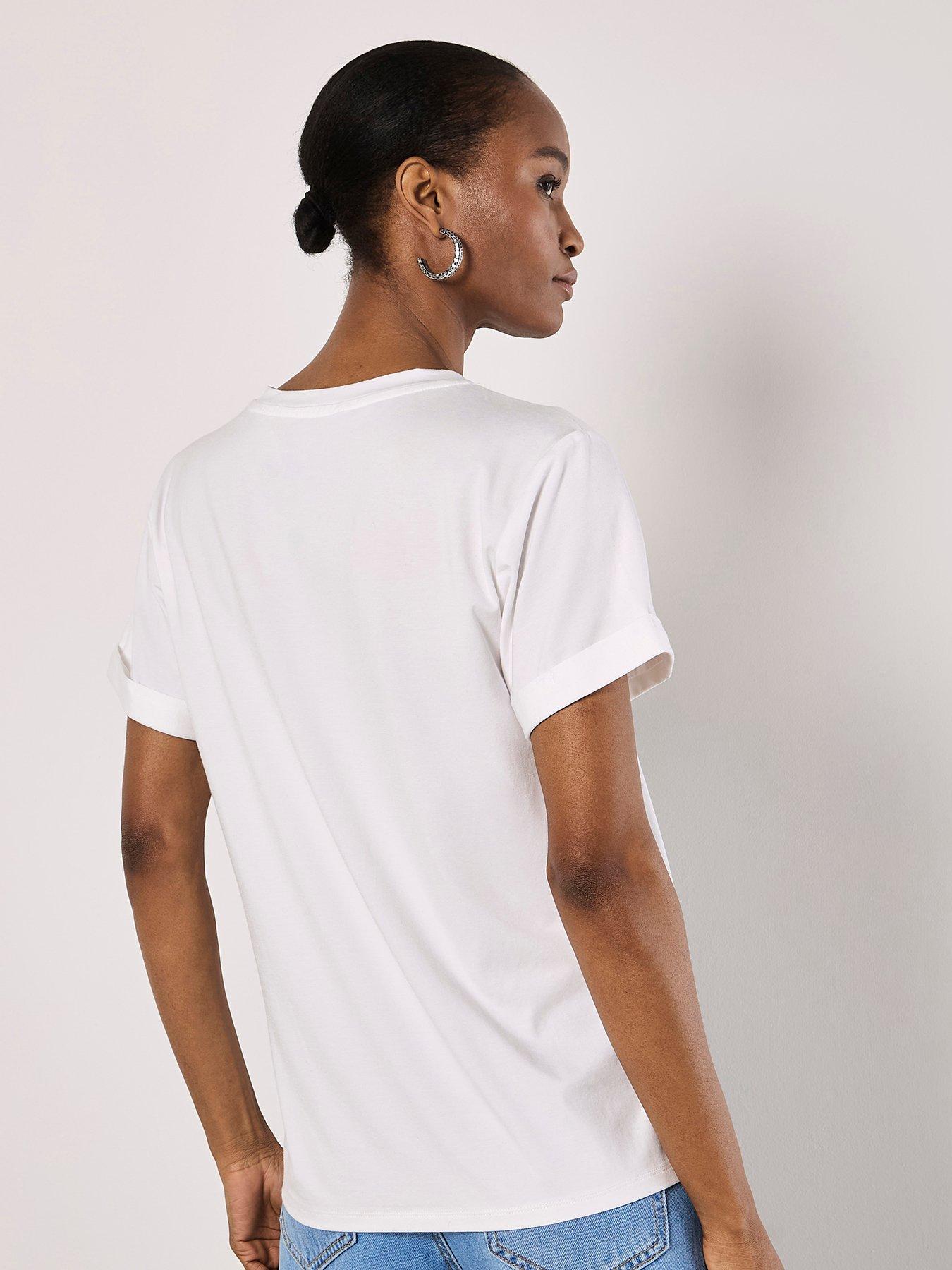 Image 2 of 5 of Apricot Basic Modal Tee