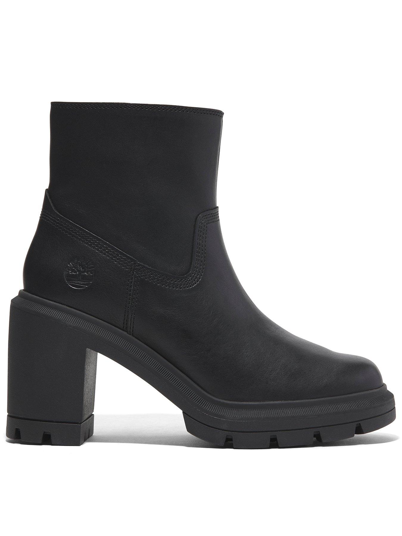 Timberland Allington Heights Mid Zip Up Boot - Full Grain - Black