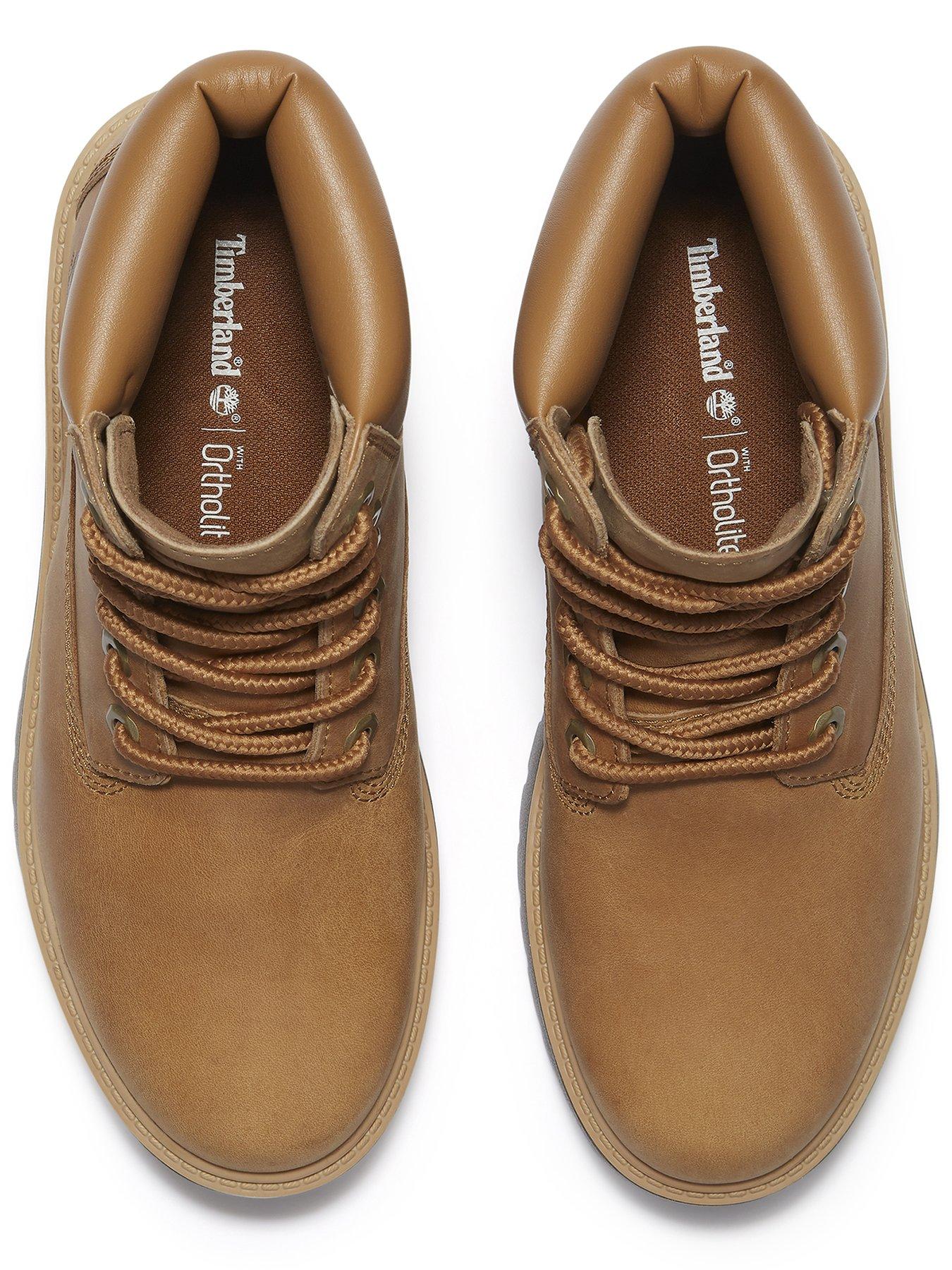 Image 4 of 7 of Timberland Stone Street 6 In Lace Waterproof Boot - Beige