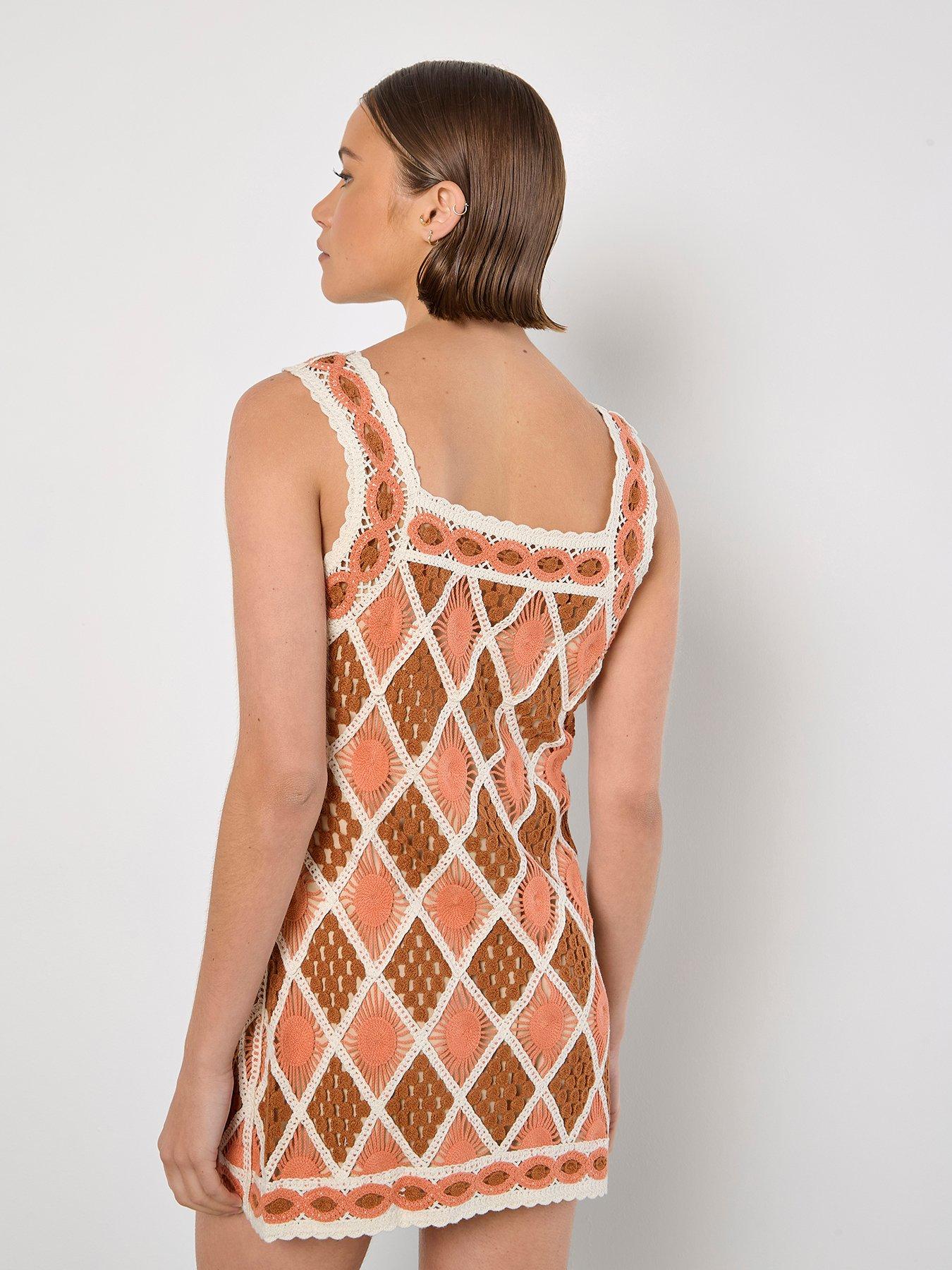 apricot-diamond-crochet-dress-orangestillFront