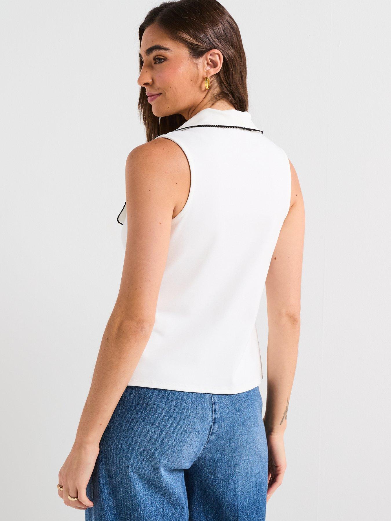 v-by-very-contrast-piping-tie-up-top-ecrustillFront